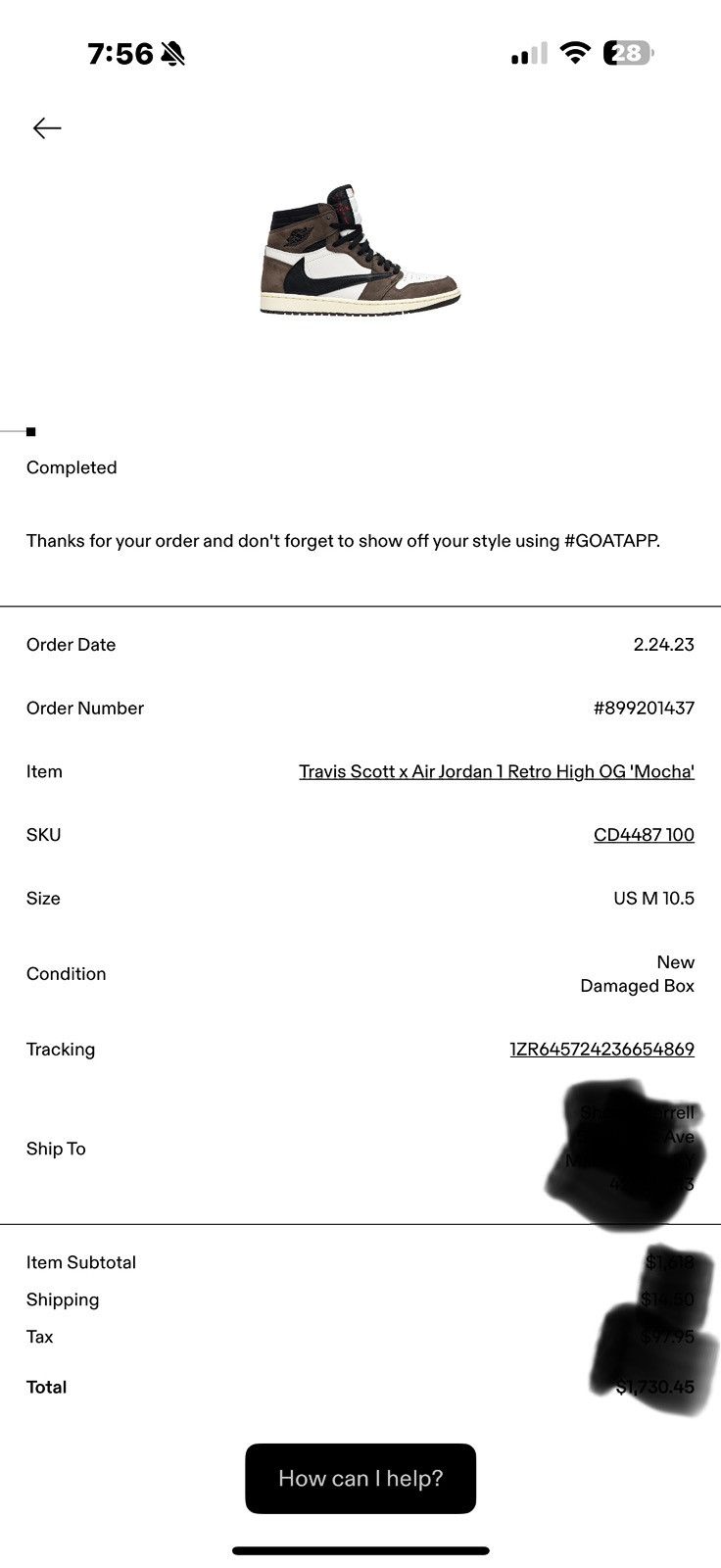 Nike Jordan 1 high travis scott mocha Size US 10.5 / EU 43-44 - 21 Thumbnail