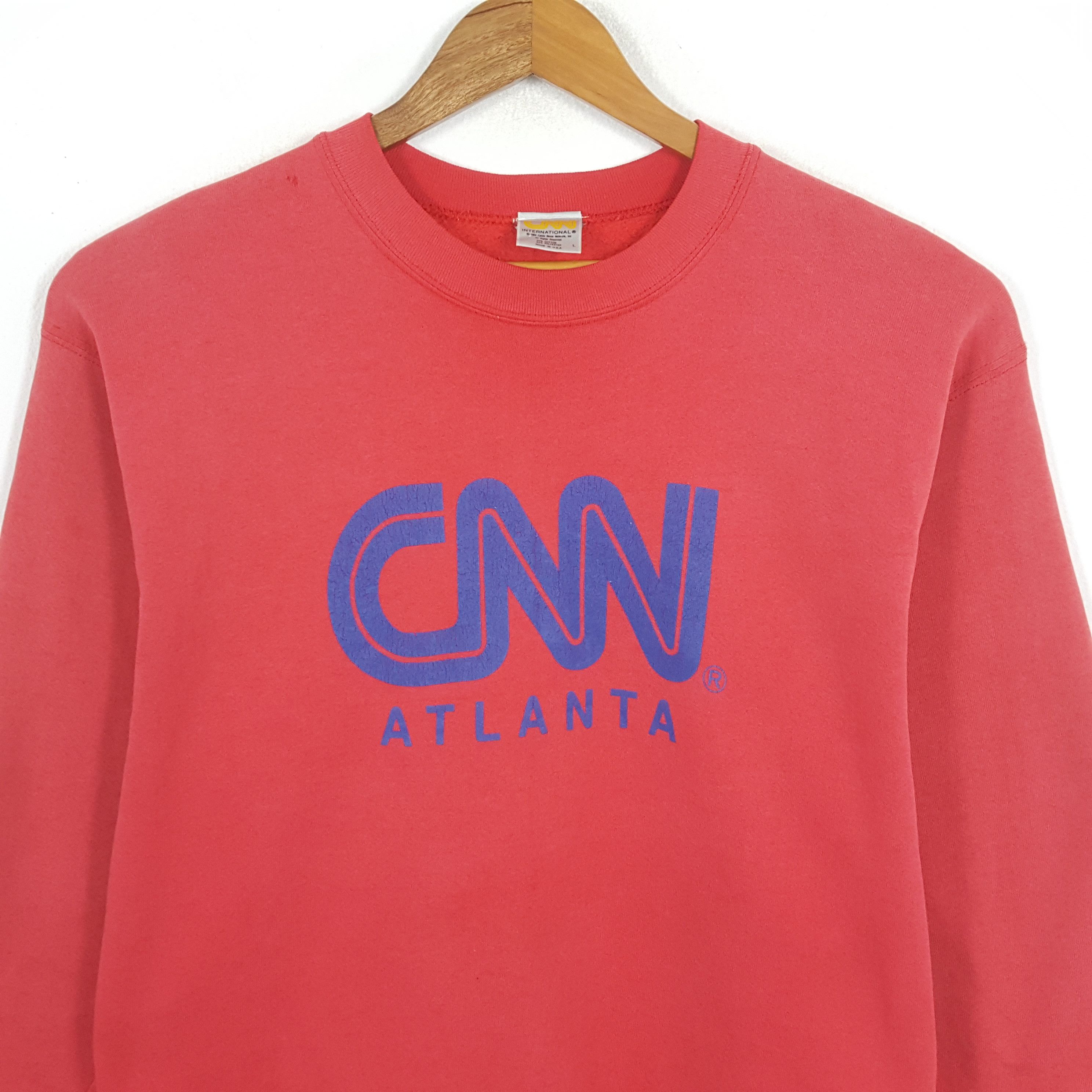 MLB × Vintage Vintage CNN ATLANTA American News Channel Sweatshirts Size US XL / EU 56 / 4 - 2 Thumbnail