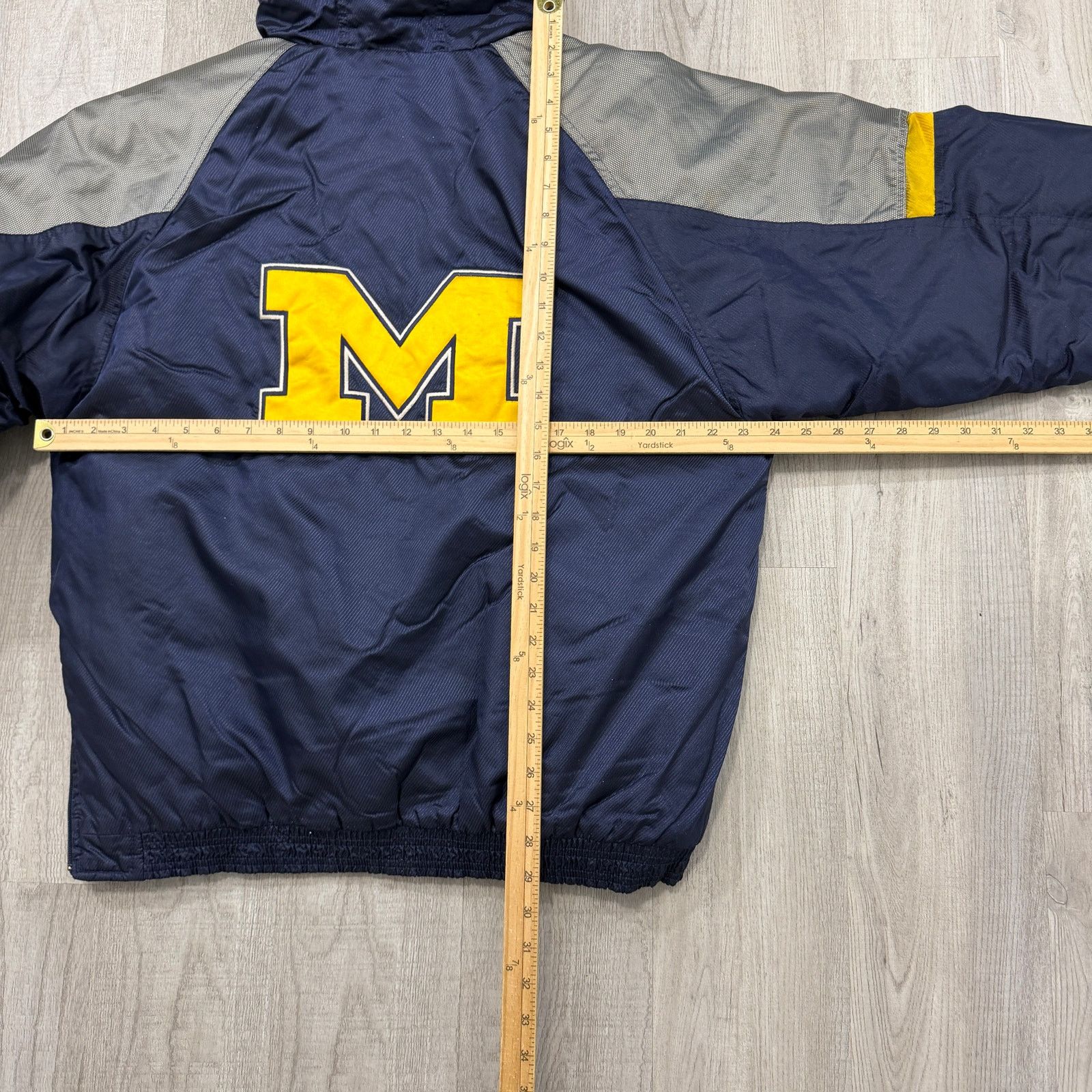 Vintage Vintage Starter Michigan Wolverines Jacket XL Blue Yellow Size US XL / EU 56 / 4 - 10 Thumbnail