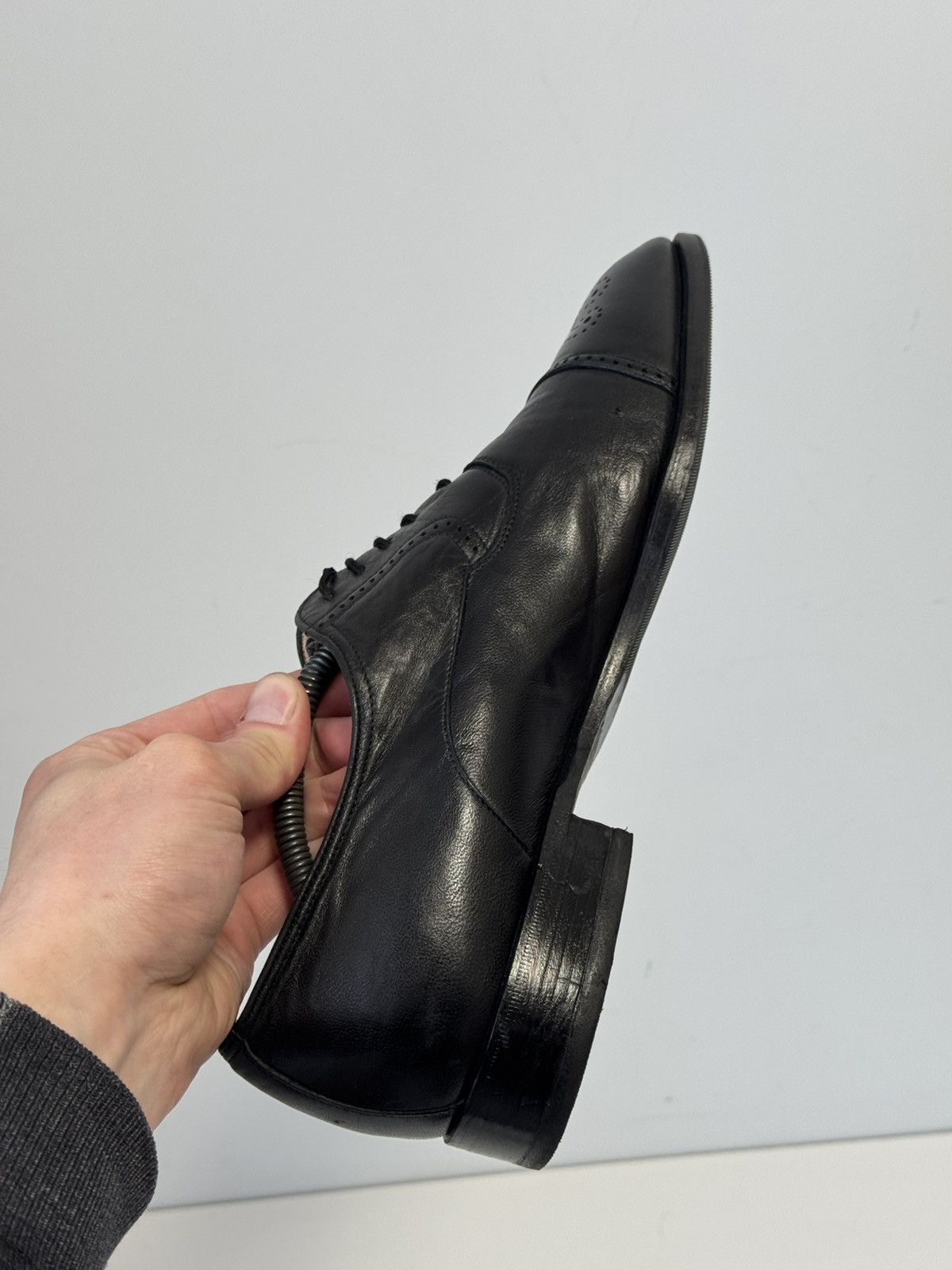 Bally Bally Orlando Men’s Black Leather Brogue Shoes Luxury Shoes Size US 11.5 / EU 44-45 - 10 Thumbnail