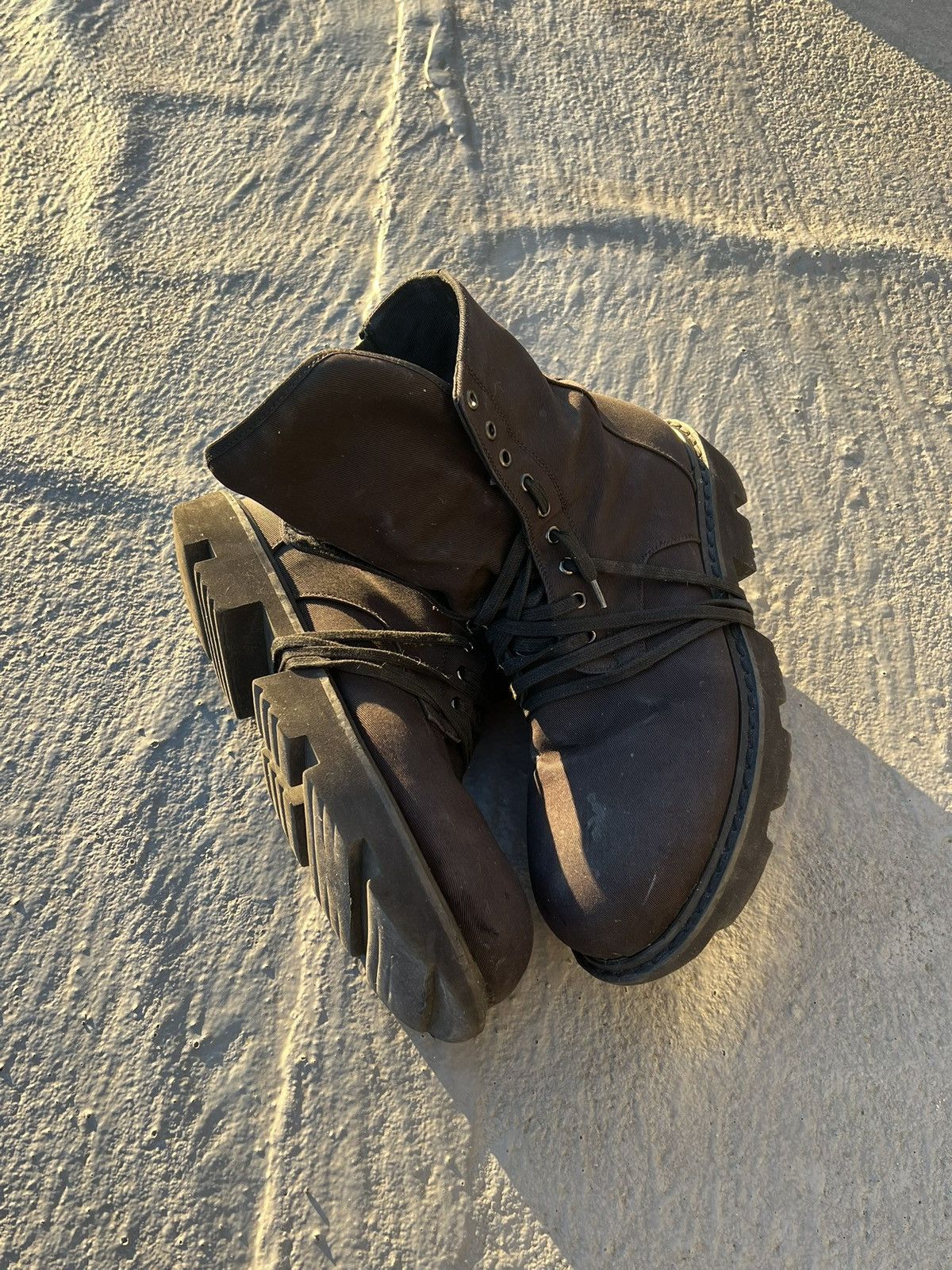 Rick Owens Rick Owens Megatooth Boots Drkshdw Size US 13 / EU 46 - 2 Thumbnail