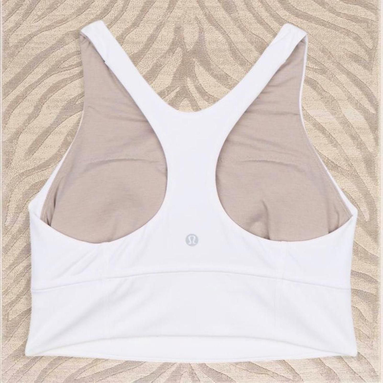 Lululemon White Lululemon high neck top/bra Size S / US 4 / IT 40 - 2 Thumbnail