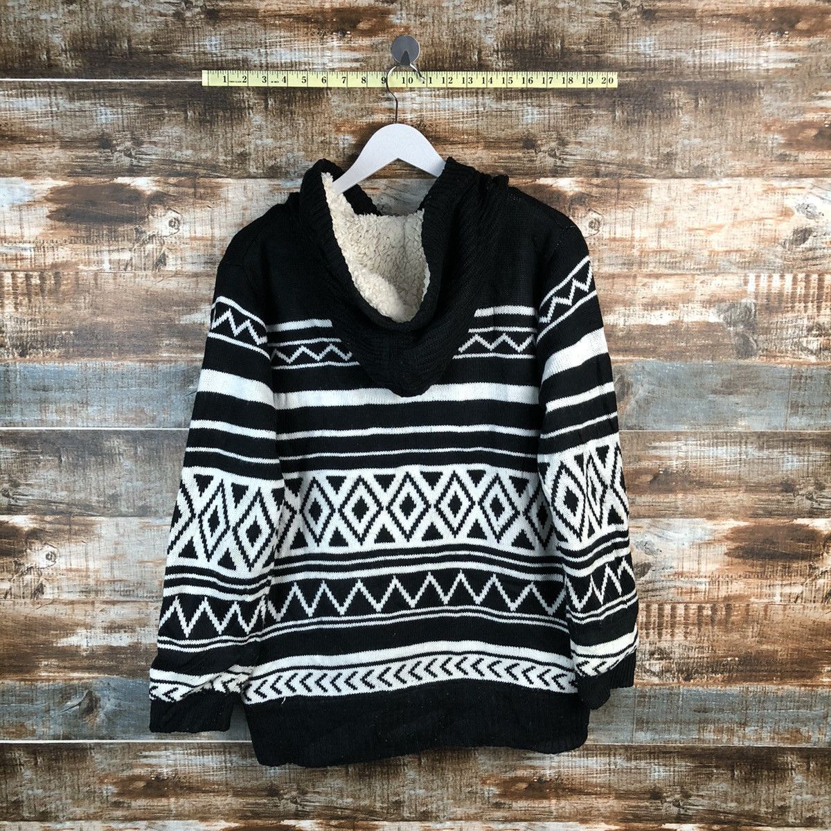 Homespun Knitwear × Japanese Brand Putietal art Black Hoodie Knitwear #A1260 Size US L / EU 52-54 / 3 - 13 Thumbnail