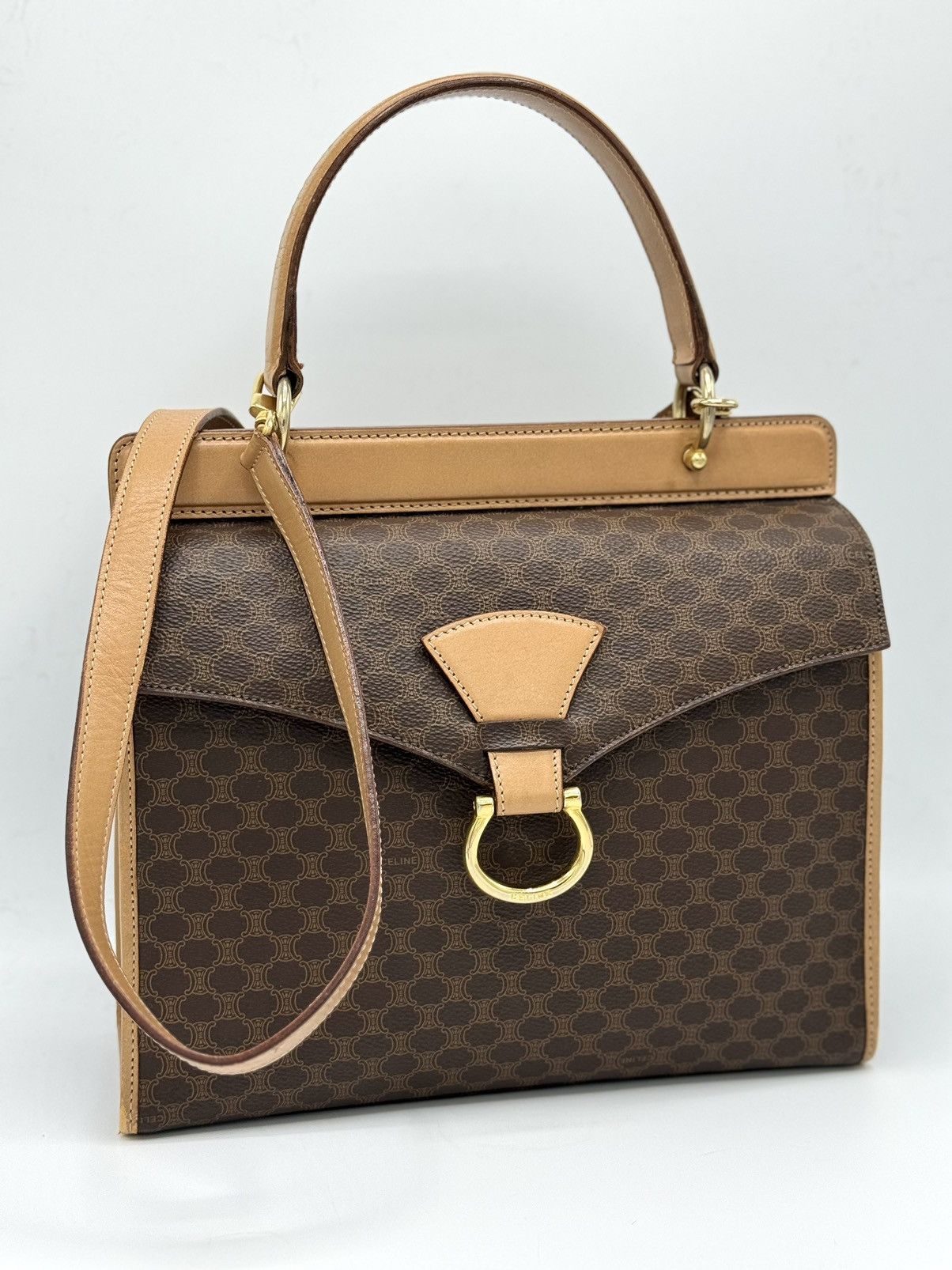 Celine CELINE Sac Handtasche Tasche Crossbody Bag Borsa Bag Macadam Size ONE SIZE - 2 Thumbnail