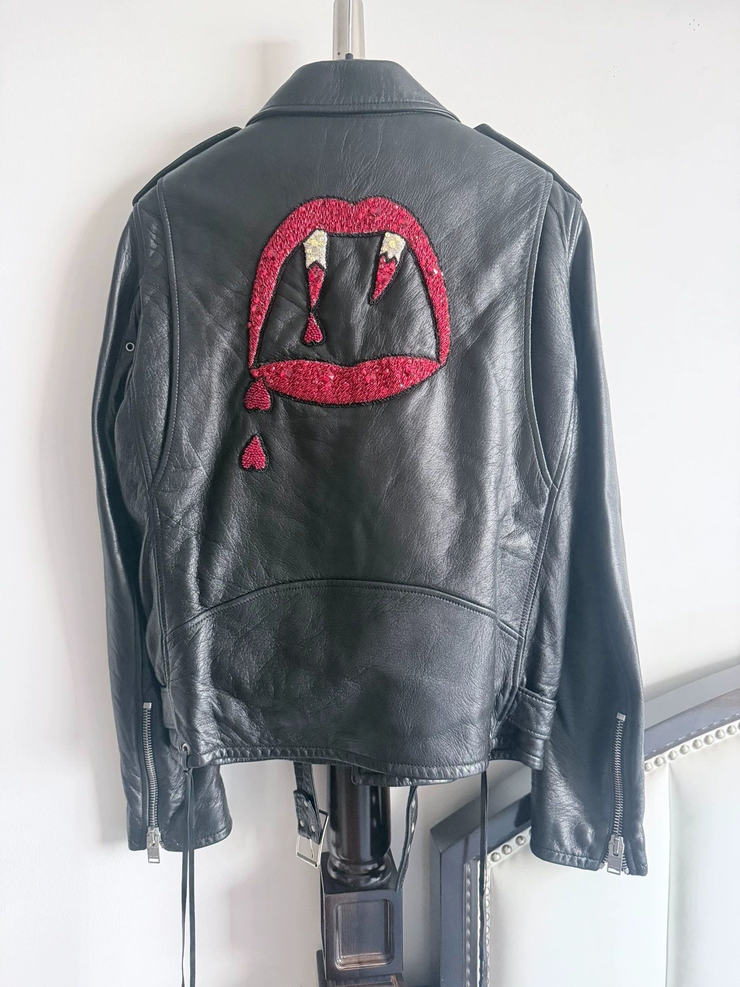 Saint Laurent Paris Saint Laurent Paris 16fw Blood Tooth Leather Jacket Size 50 Size US L / EU 52-54 / 3 - 2 Thumbnail