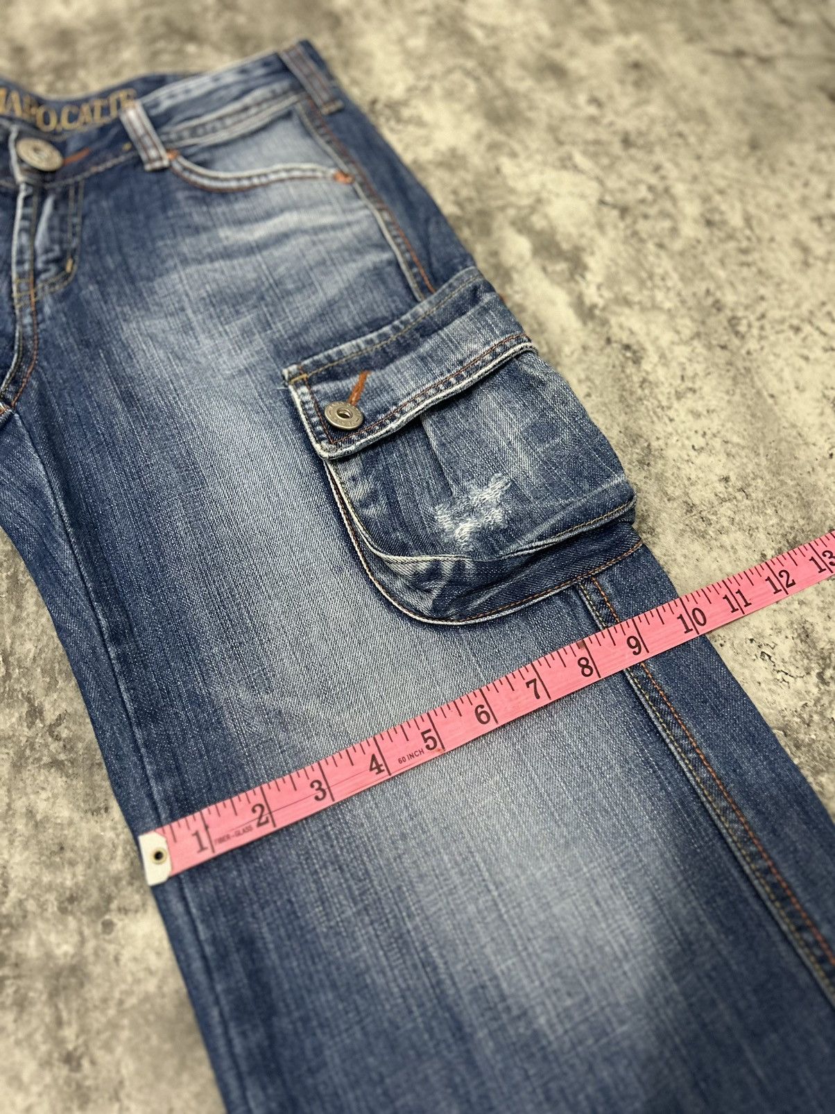 Hysteric Glamour × Japanese Brand × Seditionaries Maro Cate Cargo Baggy Distressed Jeans Size US 30 / EU 46 - 22 Thumbnail