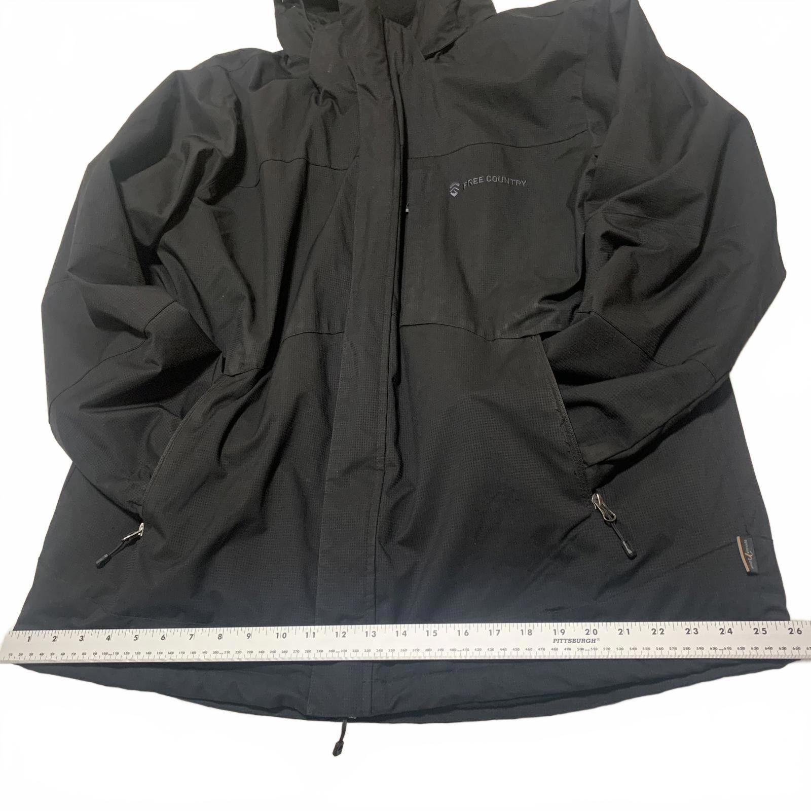 Free Country Free Country Men's XL Black Utility Hooded Jacket Coat Size US XL / EU 56 / 4 - 7 Thumbnail