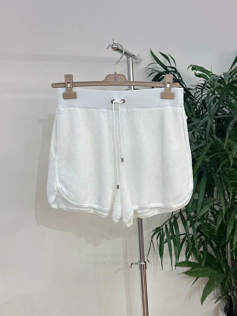 Brunello Cucinelli Brunello Cucinelli size M Ladies Cotton Dry Mesh Sports Sho Size 27" / US 4 / IT 40 - 1 Thumbnail