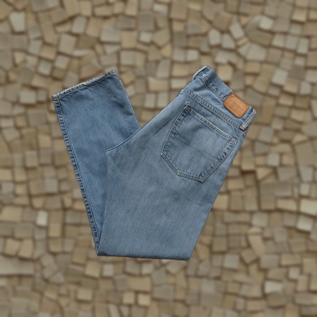 Ralph Lauren VINTAGE Ralph Lauren Polo Jeans 100% Cotton VTG 90s Y2K Men 32x30 Jeans Mens Blue Denim 9" Rise 29" Inseam Size US XS / EU 42 / 0 - 1 Thumbnail
