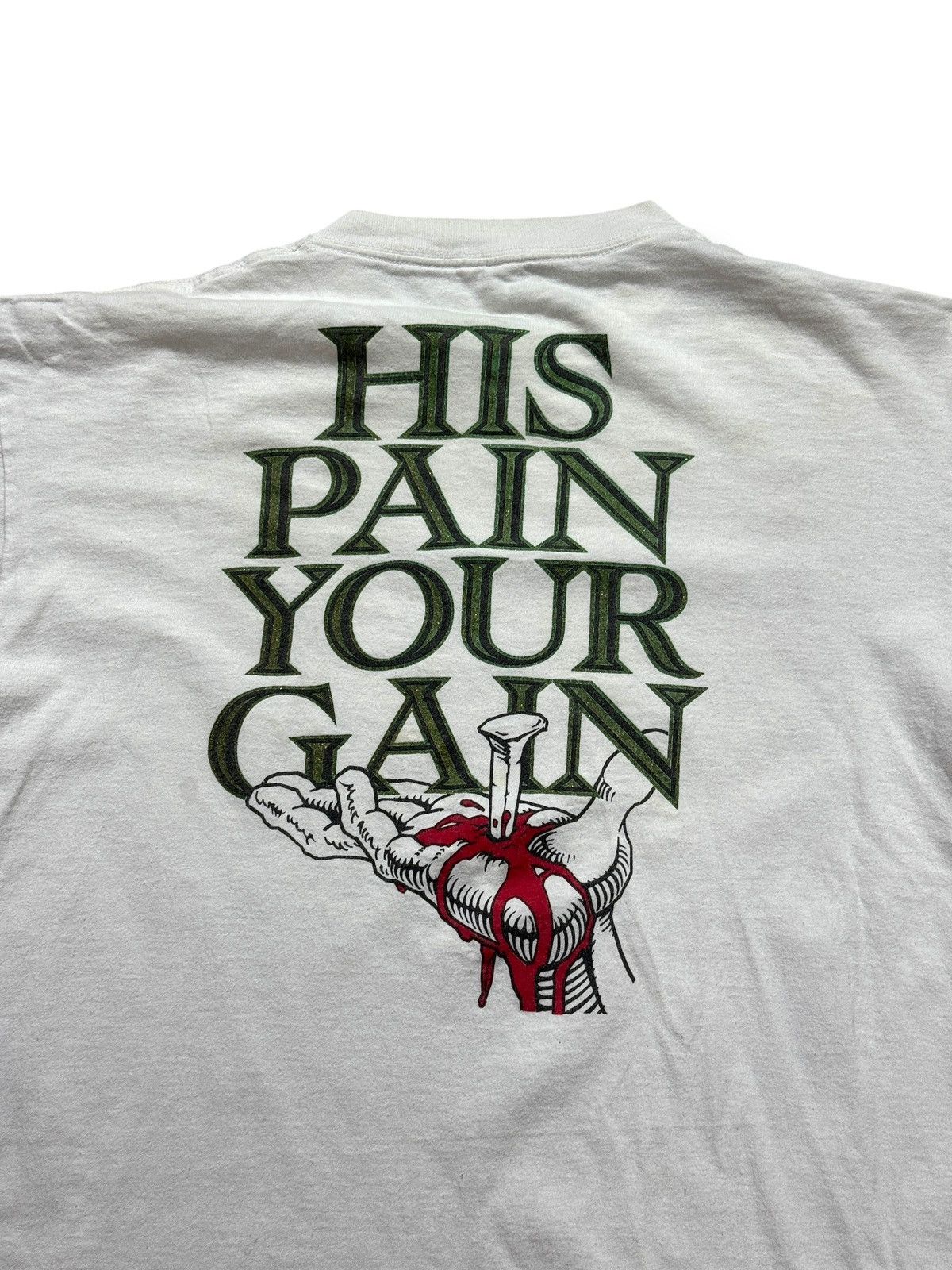 Vintage *RARE* VINTAGE 1990 90s LORD’S GYM GOD BODYBUILDING T-SHIRT Size US XL / EU 56 / 4 - 8 Thumbnail