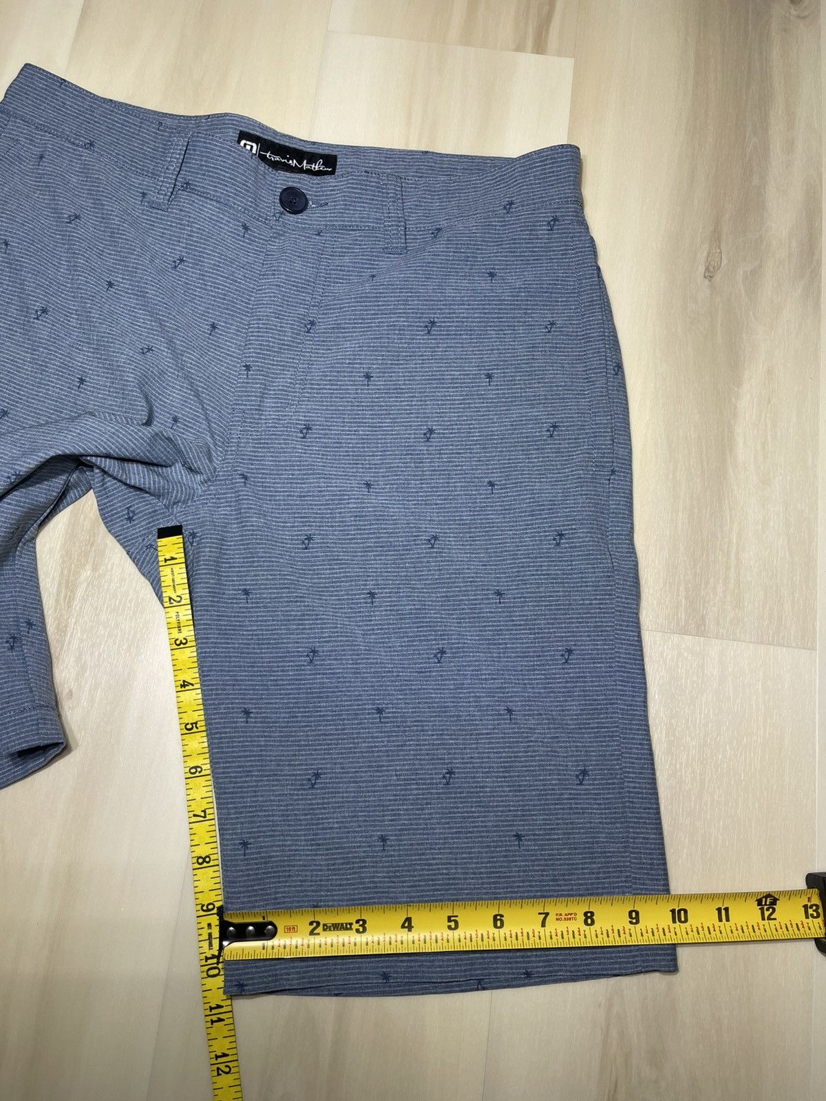 TravisMathew TRAVIS MATHEW Palm Tree Golf Shorts Performance Blue Sz 32 Size US 32 / EU 48 - 7 Thumbnail
