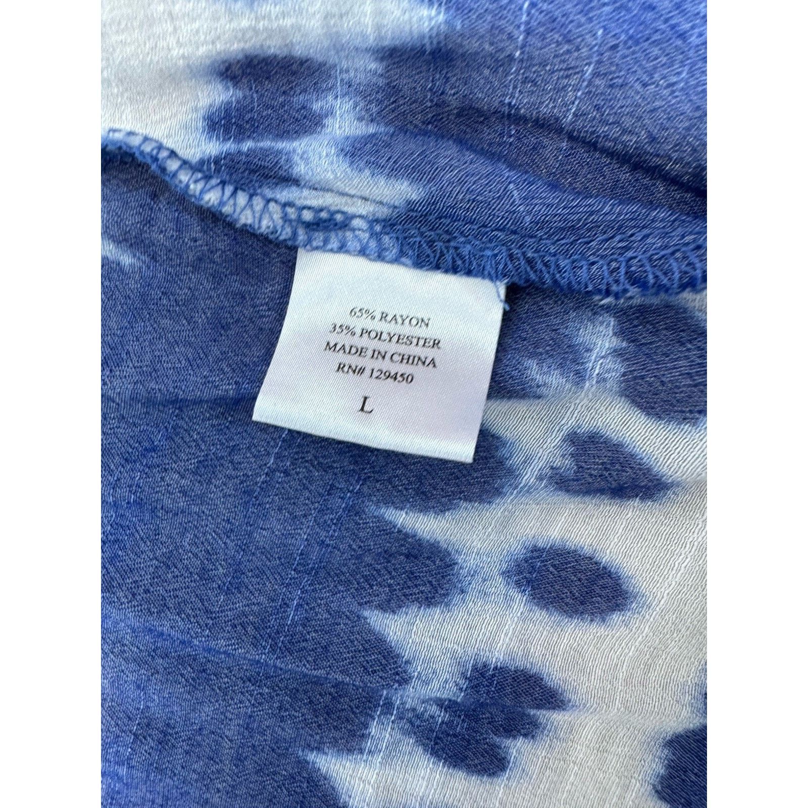 Other Brina & Em Women’s Blue & White Tie Dyed Cover Up Size Large Size L / US 10 / IT 46 - 8 Thumbnail