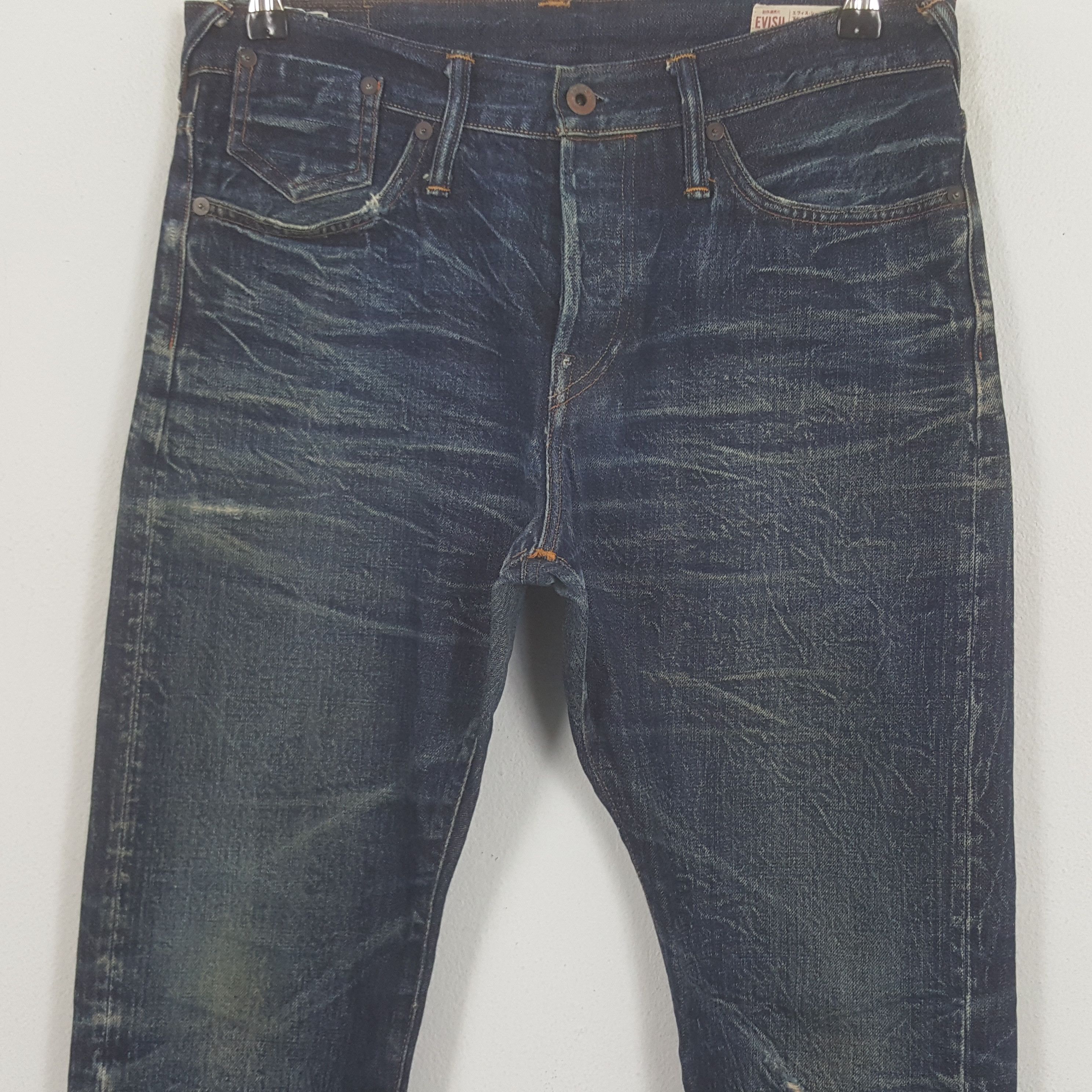 Evisu × Japanese Brand Vintage Evisu No 5 Selvedge Custom Art Daicock Denim Jeans Size US 31 - 5 Thumbnail
