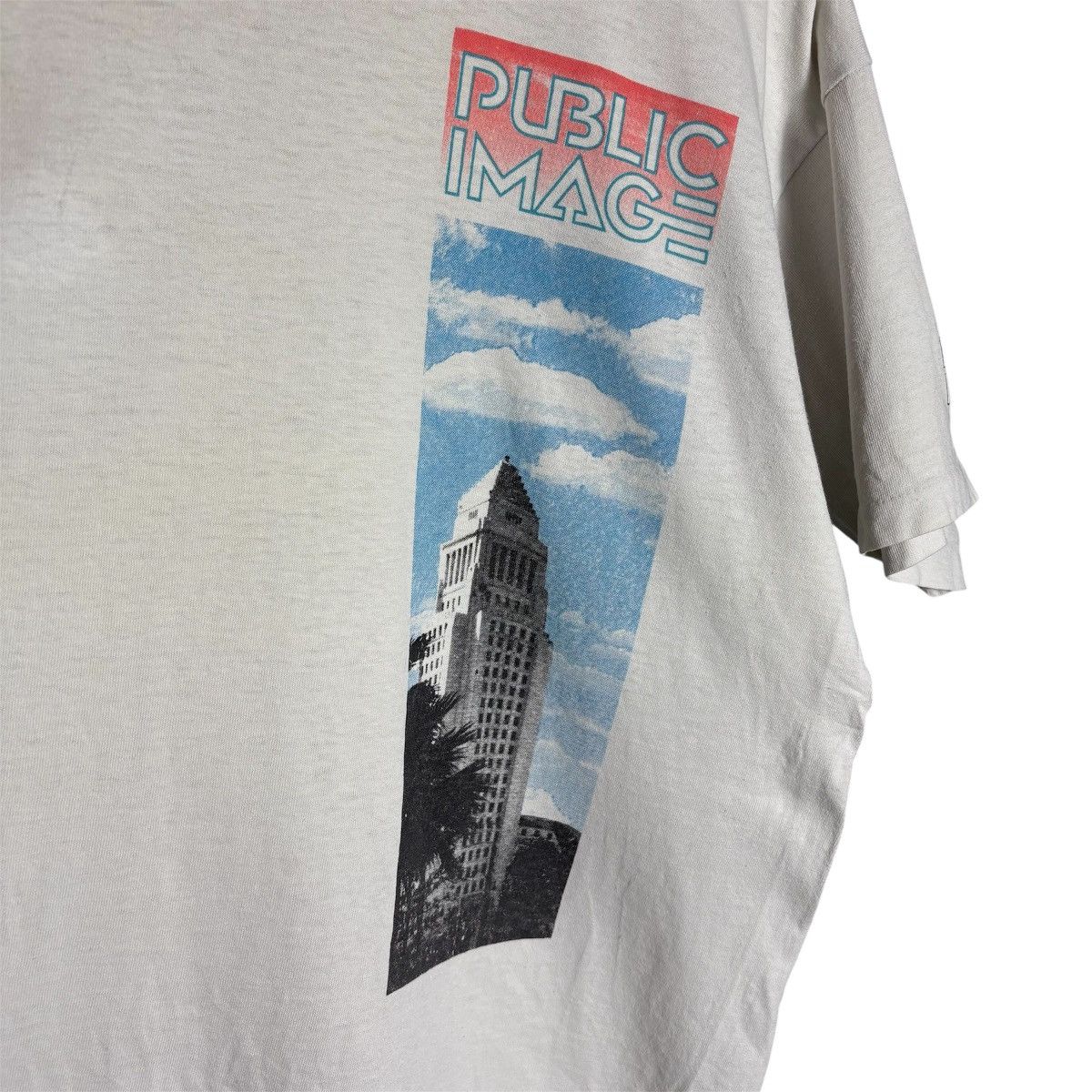 Vintage Vintage 90s Public Image Skate Los Angeles City Graphic Tee Size US XL / EU 56 / 4 - 4 Thumbnail