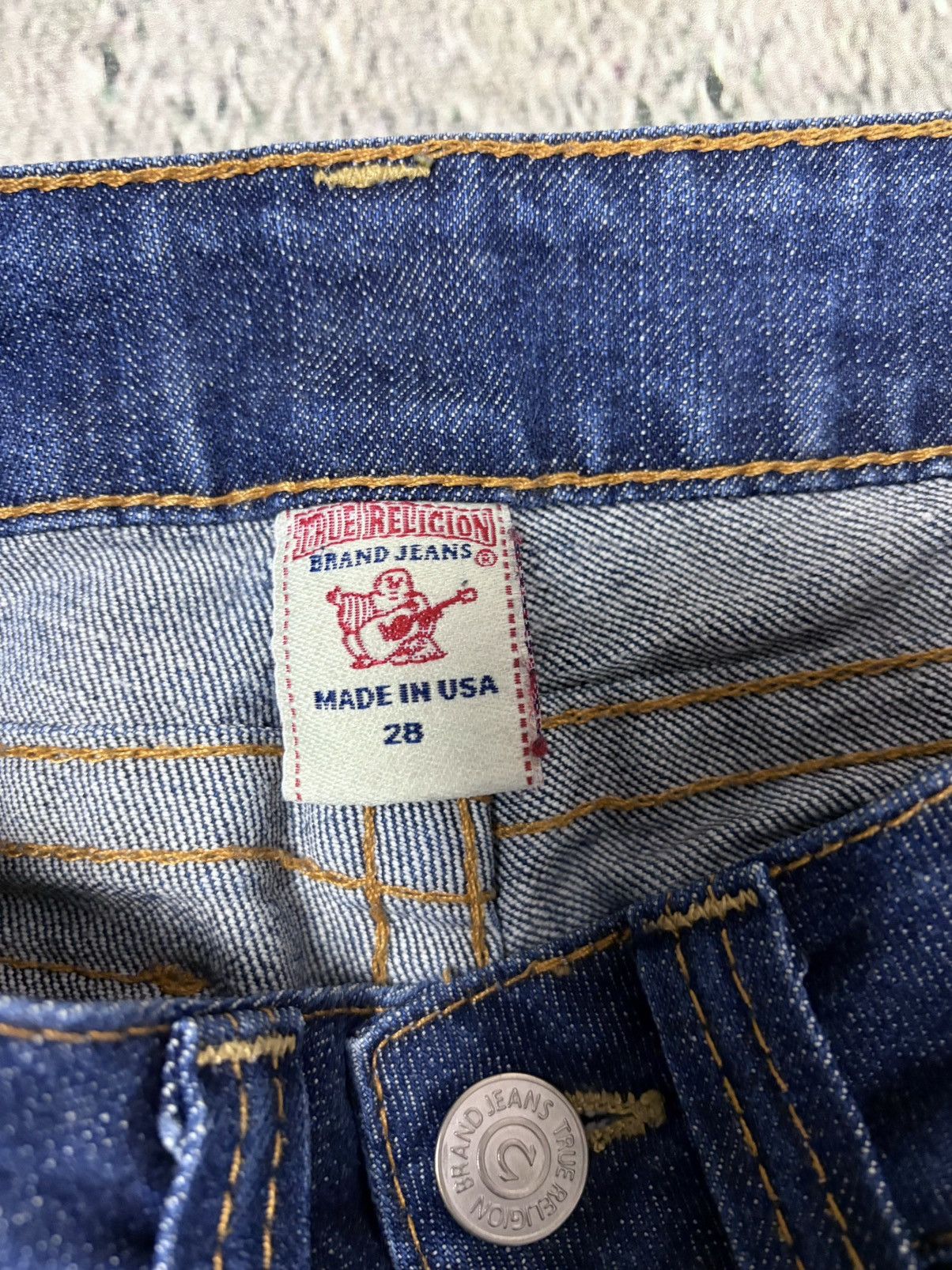 True Religion True Religion jeans Flared bootcut navy silver blue painted Size 28" / US 6 / IT 42 - 6 Thumbnail