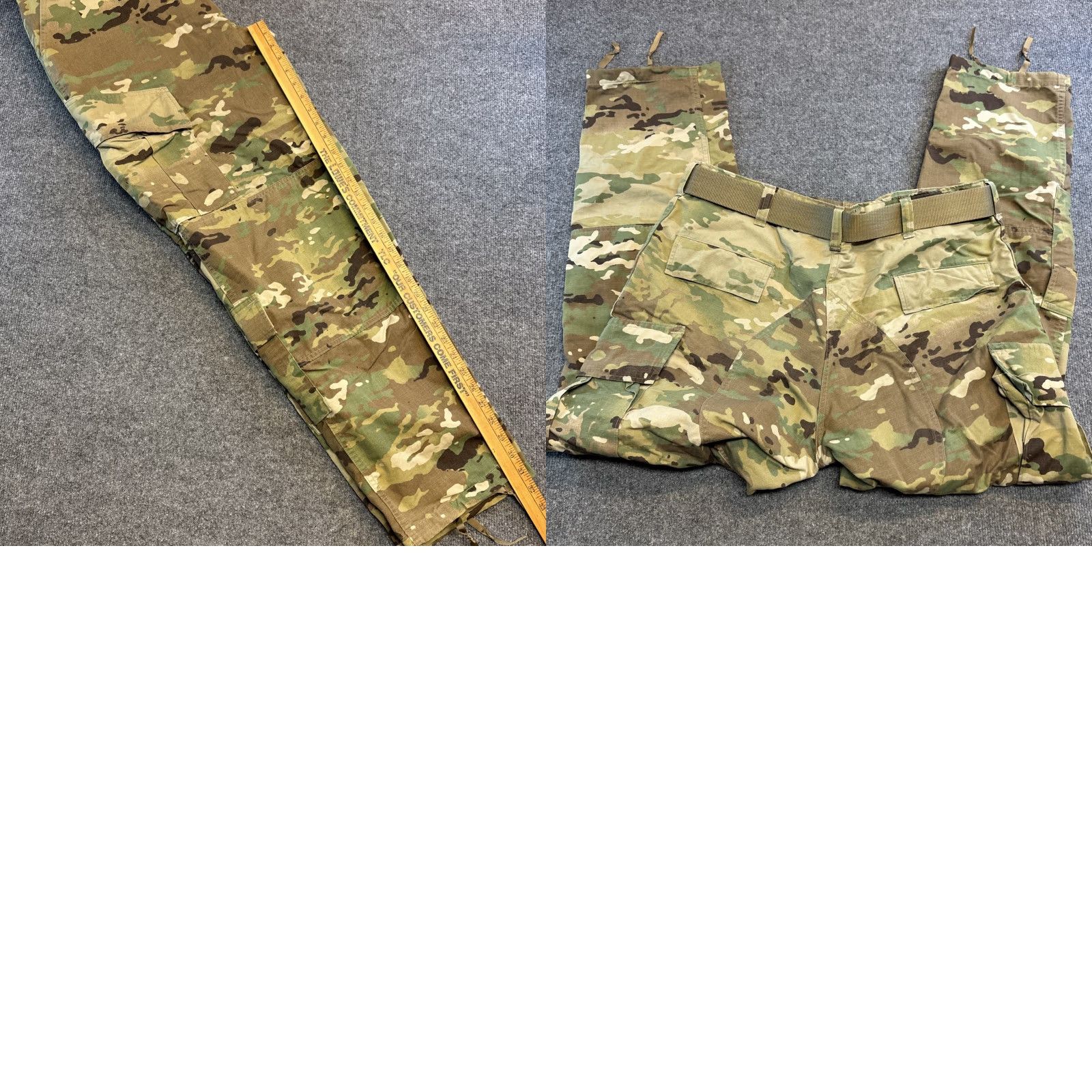 Vintage US Military BDU Camo Cargo Pants Pants Unisex 36 Beige Green Belt Belt Loops Regular Straight Pocket Cargo Front Flat Front Button Fly Size US 36 / EU 52 - 8 Thumbnail