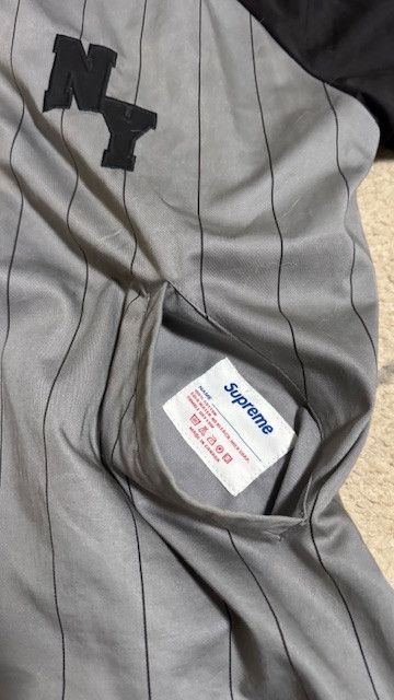 Supreme SUPREME Baseball Jacket 2001 Medium RARE NY pinstripe Size US M / EU 48-50 / 2 - 4 Thumbnail