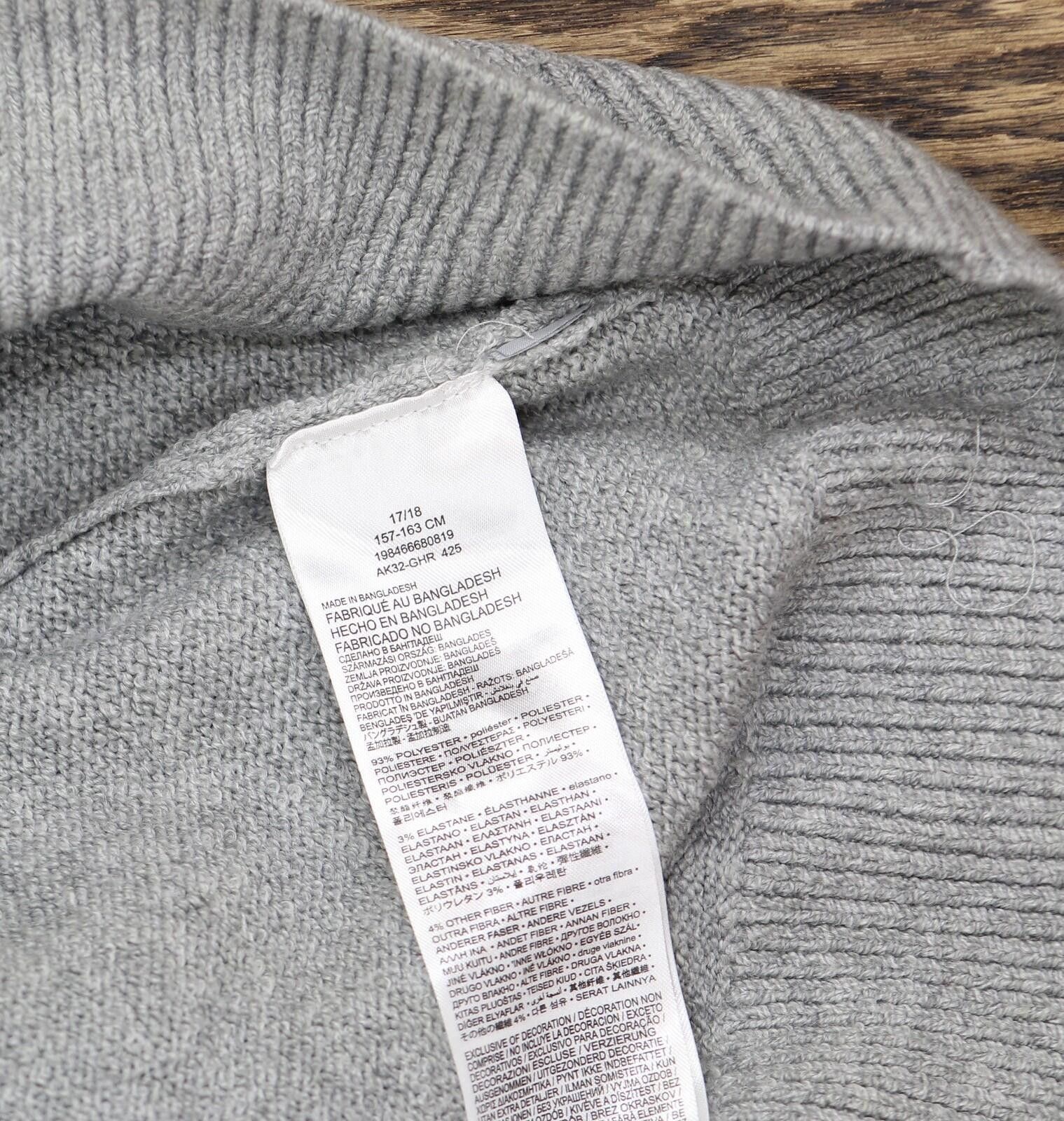 Other Abercrombie Girls Pearl Pullover Sweater 43ak32m Gray 17/18 Size US XXS / EU 40 - 6 Thumbnail
