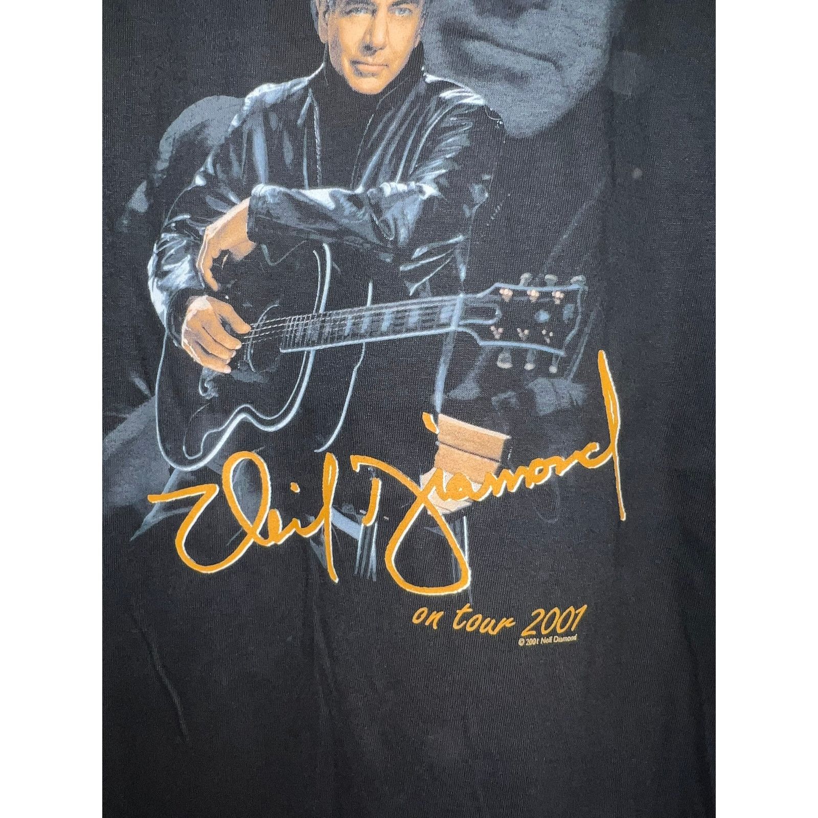 Gildan Vintage Neil Diamond Shirt On Tour 2001 Live In Concert Tee Size US M / EU 48-50 / 2 - 4 Thumbnail