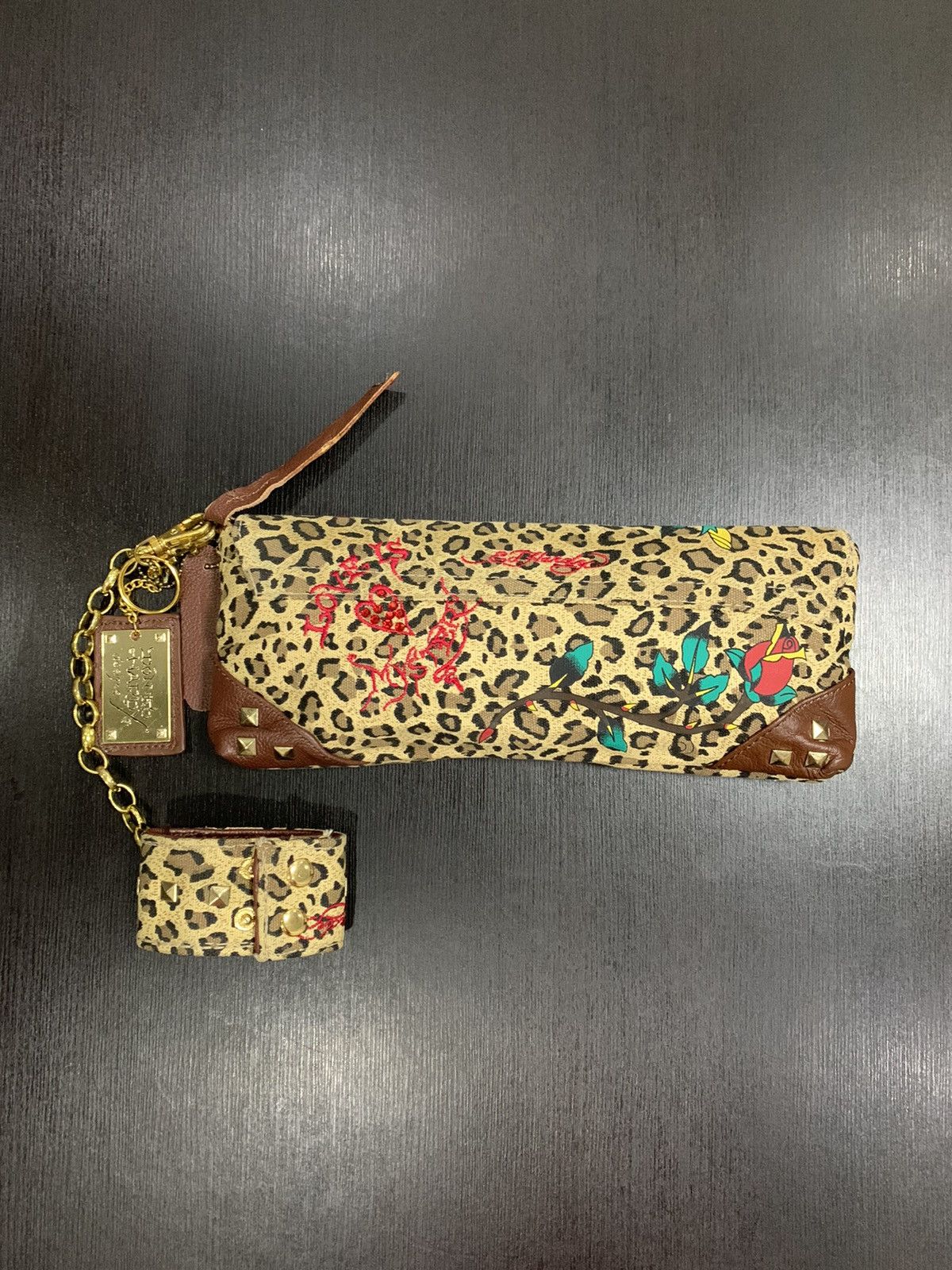 Ed Hardy Ed Hardy Clutches Love Eternal Leopard Print Size ONE SIZE - 3 Thumbnail