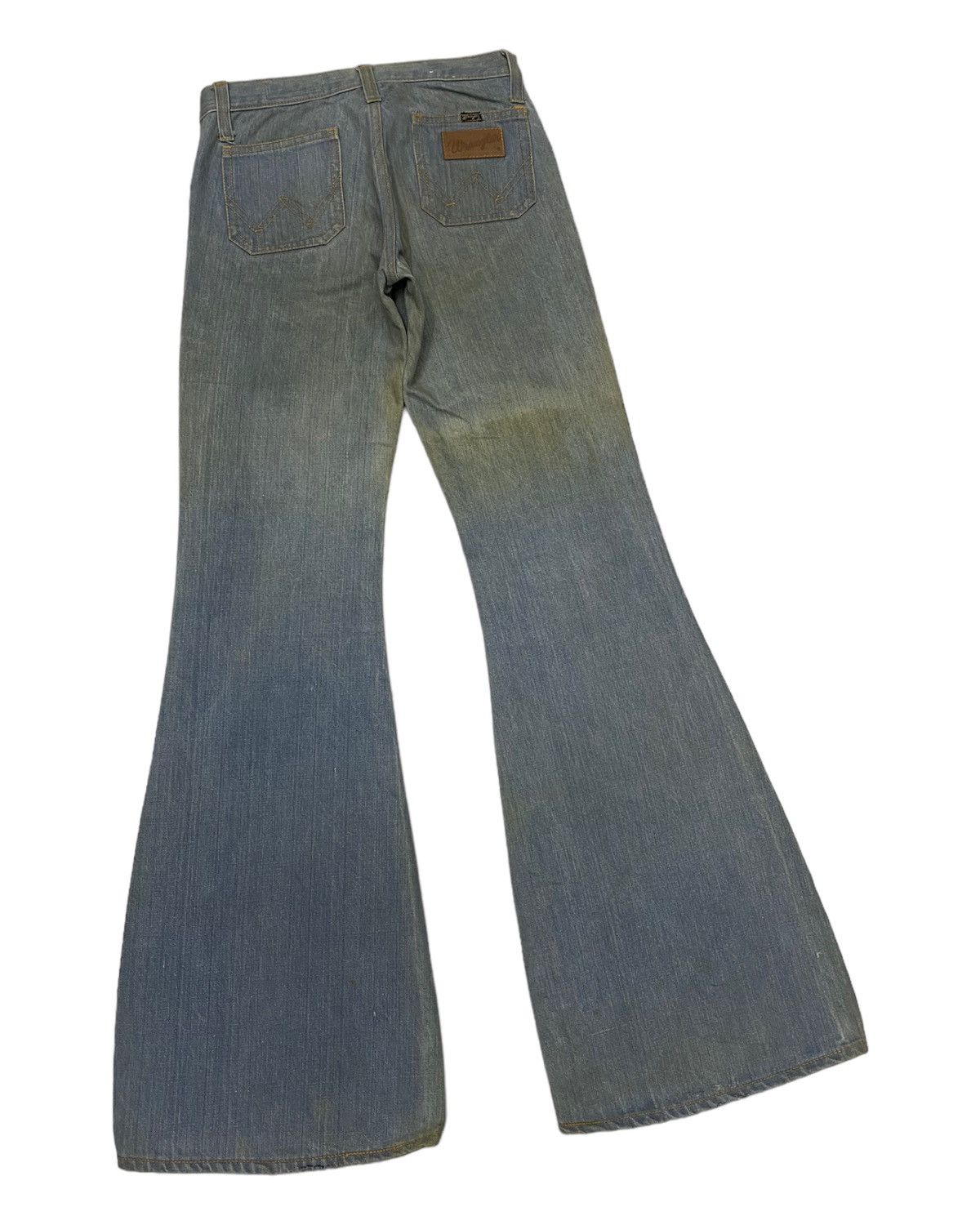 Hysteric Glamour SUPER FLARE🔥WRANGLER DISTRESSED FLARE BUSH DENIM JEANS Size US 27 - 5 Thumbnail