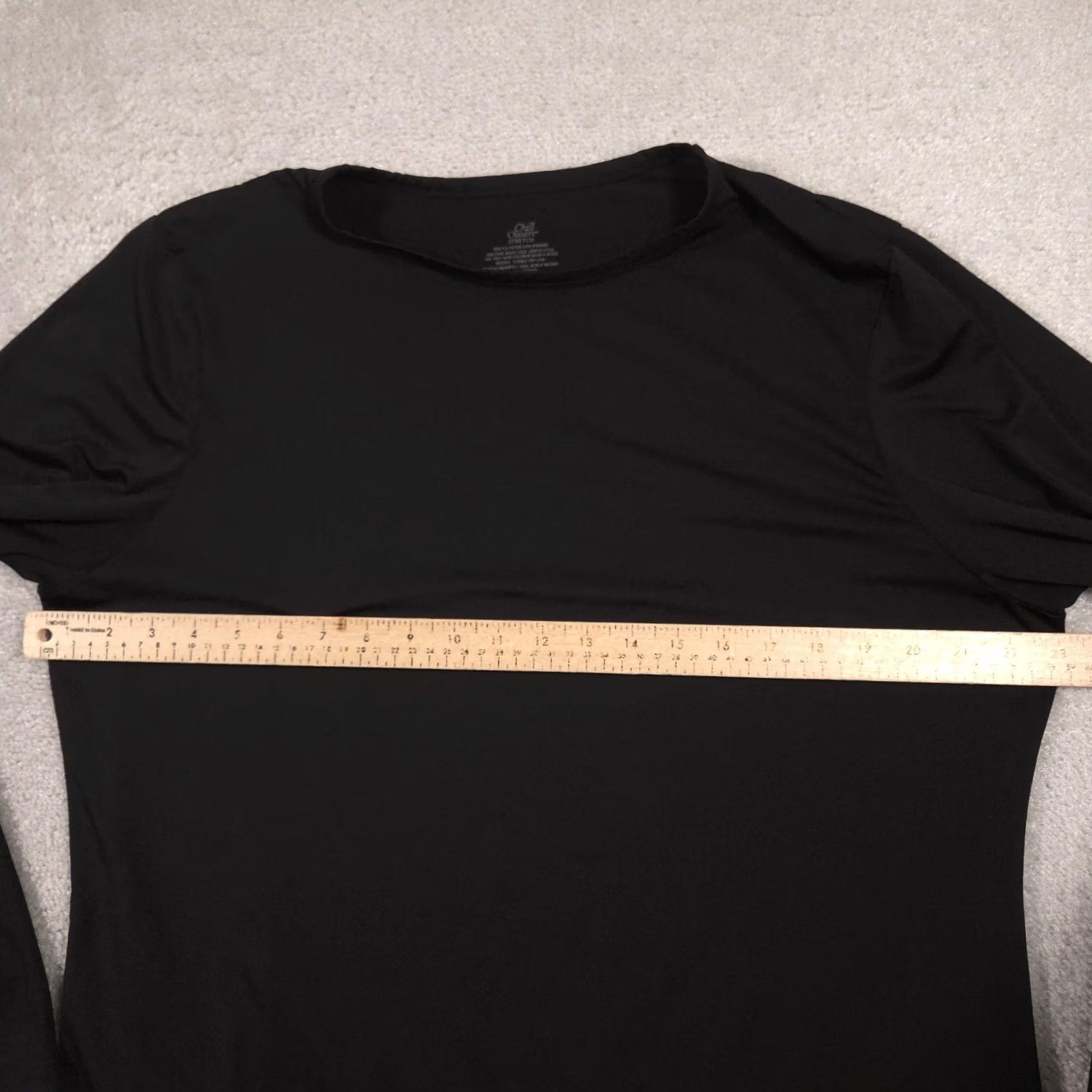Vintage Chill Chasers Shirt Womens 2X Black Stretch Tagless Base Layer Long Johns Thermal Long Sleeve T-Shirt Size XXL / US 16-18 / IT 52-54 - 7 Thumbnail