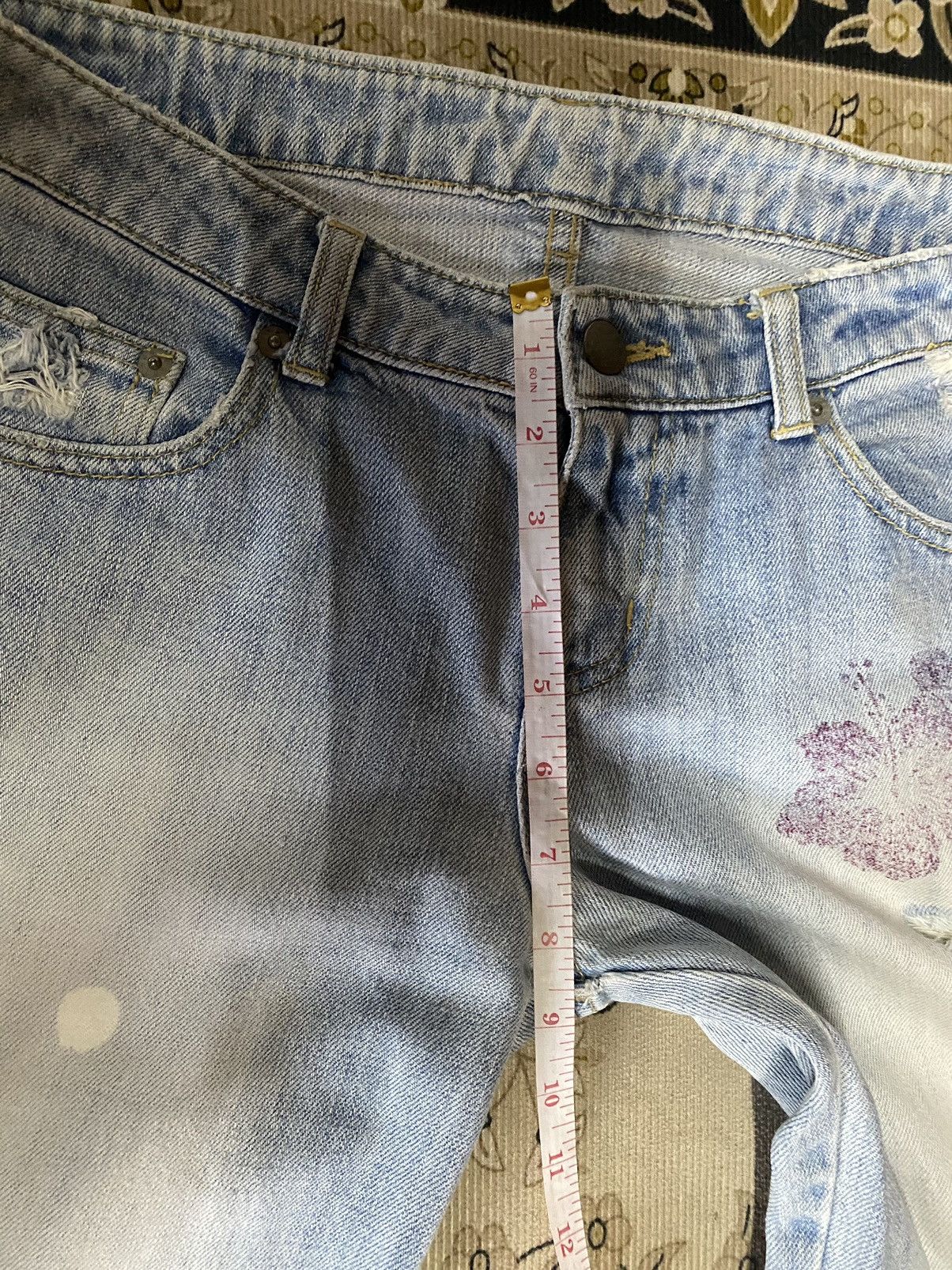 Hysteric Glamour Japanese Brand Counter Culture Faded Distressed Denim Size US 30 / EU 46 - 14 Thumbnail