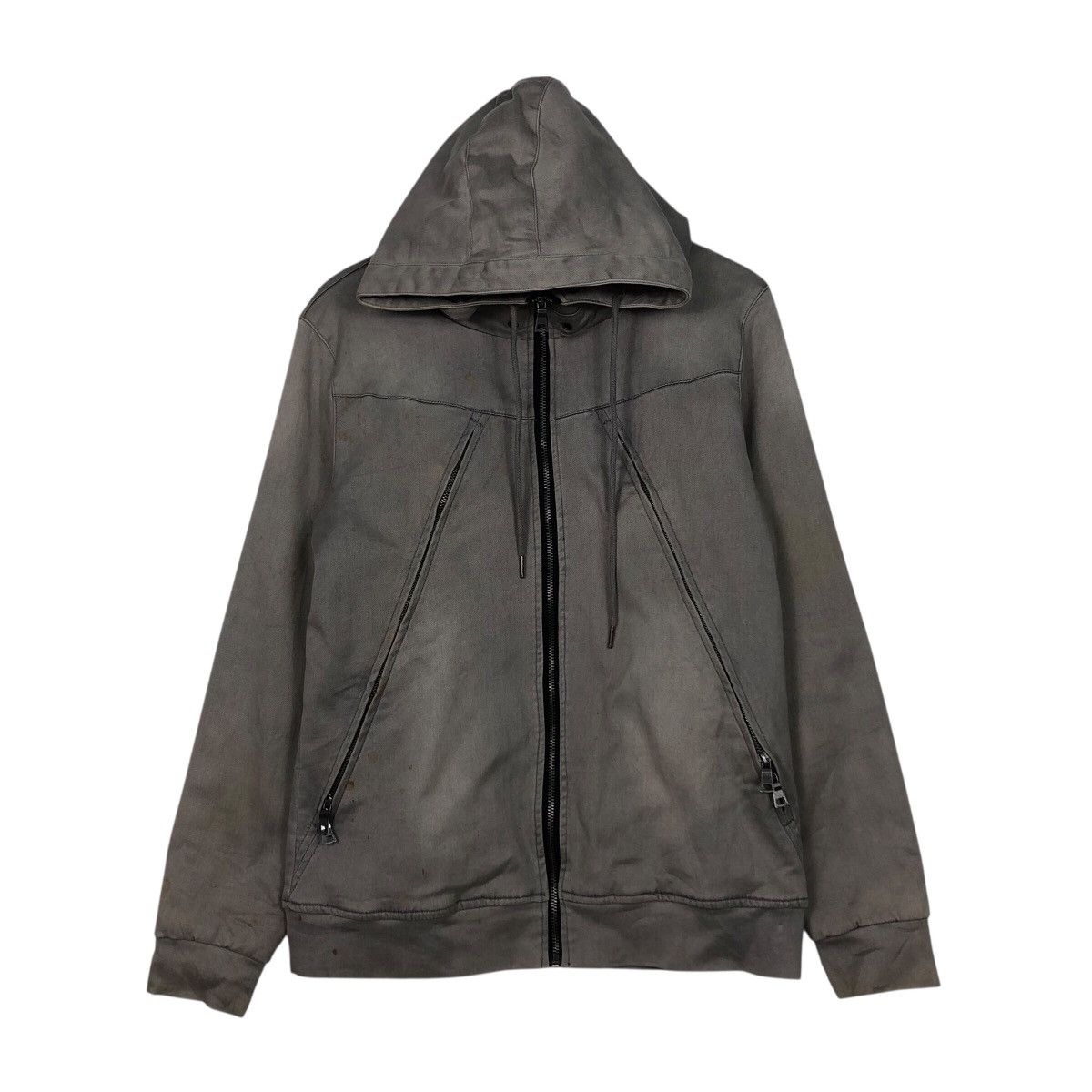 In The Attic In The Attic Archive Diagonal Zip System Hoodie Patina Fade Size US M / EU 48-50 / 2 - 2 Thumbnail