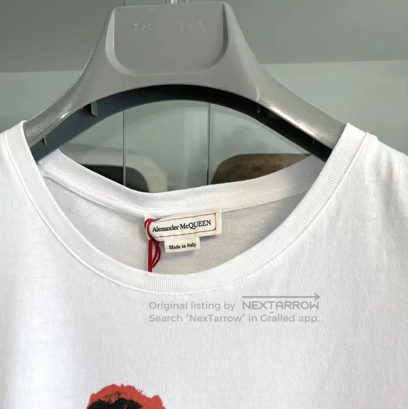 Alexander McQueen Alexander McQueen White Cotton Skull Graphic Tee . Size US S / EU 44-46 / 1 - 4 Thumbnail
