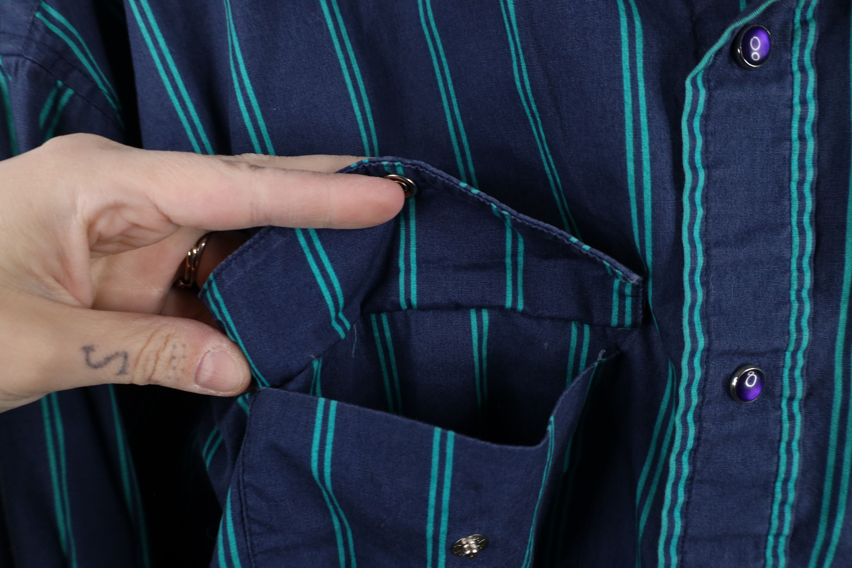 Vintage Vintage 90s Rockabilly Western Rodeo Snap Button Shirt Size US M / EU 48-50 / 2 - 5 Thumbnail