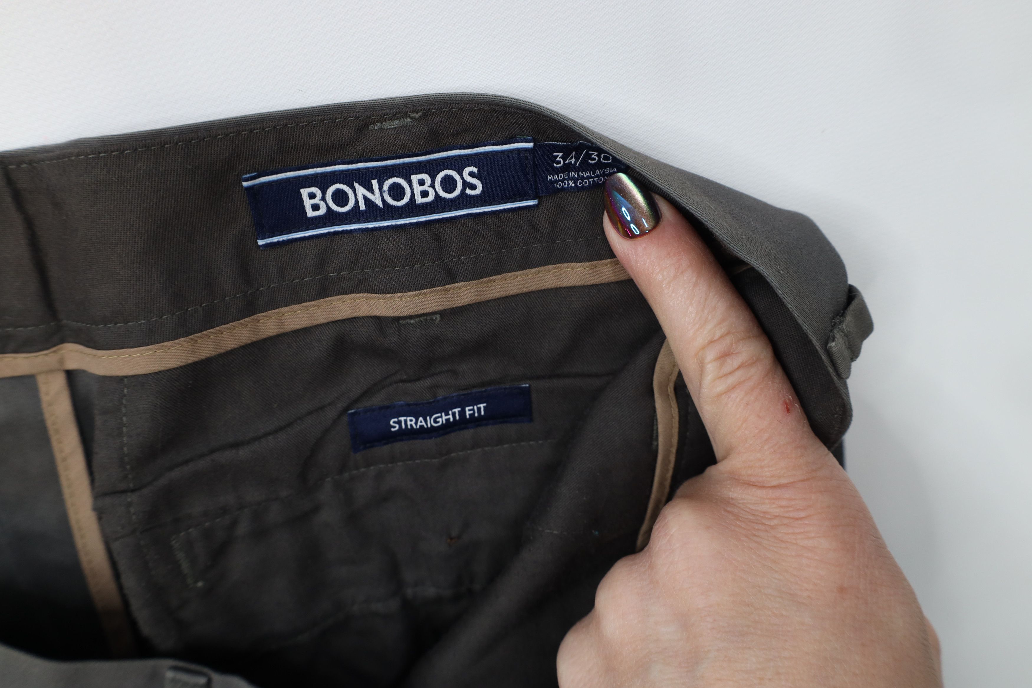 Bonobos Bonobos Faded Thursday Straight Leg Chino Pants Gray Size US 34 / EU 50 - 7 Thumbnail