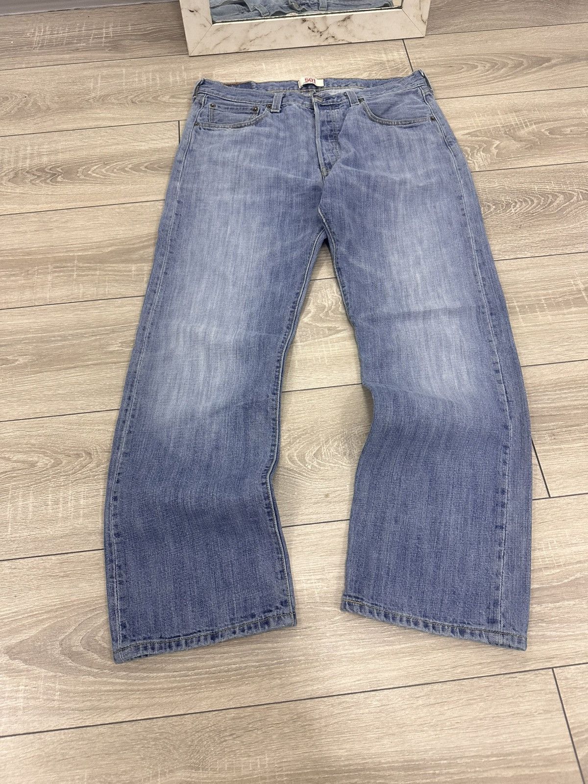 Levi's Levis 501 Baggy Wide Jeans Size US 32 / EU 48 - 5 Thumbnail