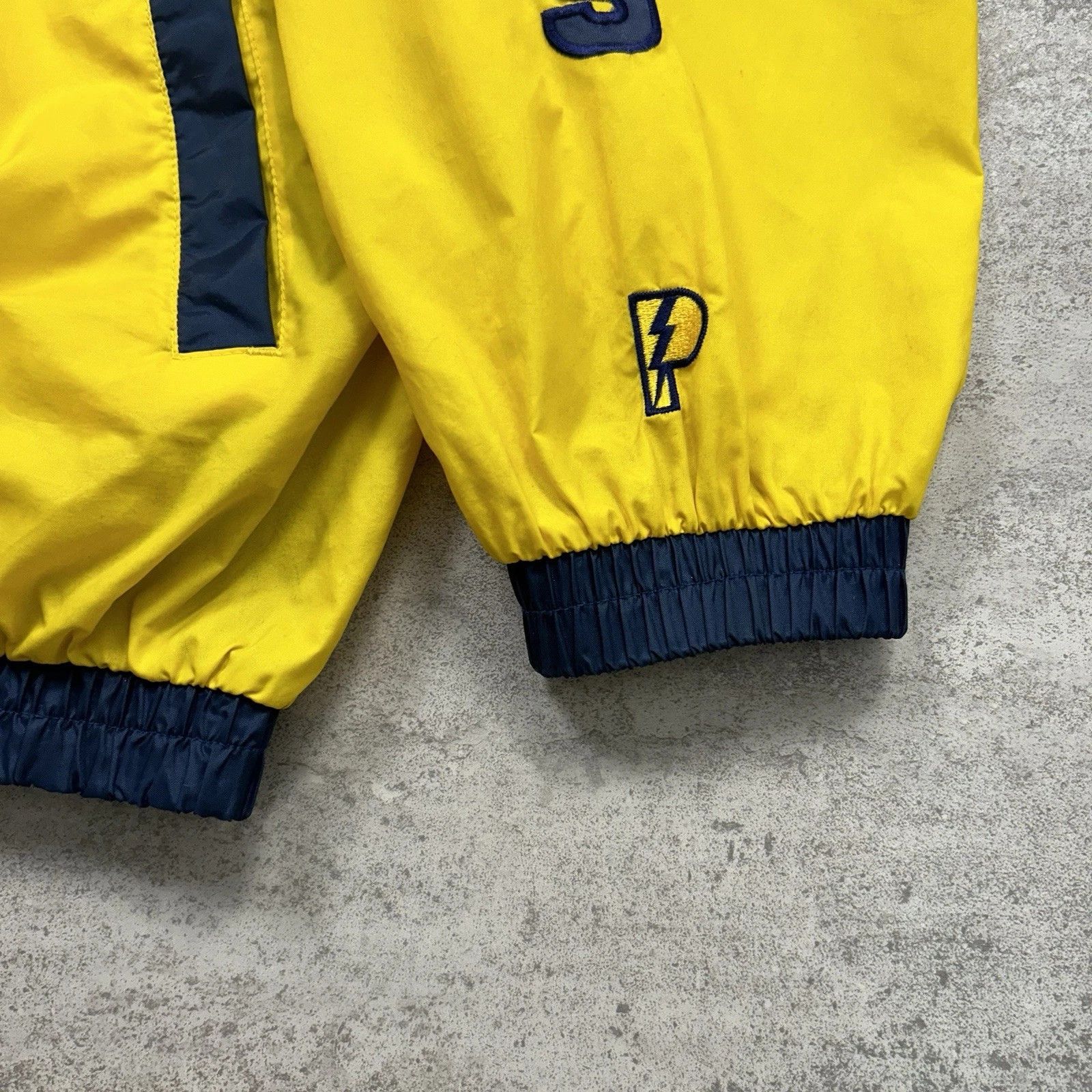 MLB × Vintage NEW YORK YANKEES PRO PLAYER WINDBREAKER JACKET SPELL OUT Size US XL / EU 56 / 4 - 4 Thumbnail