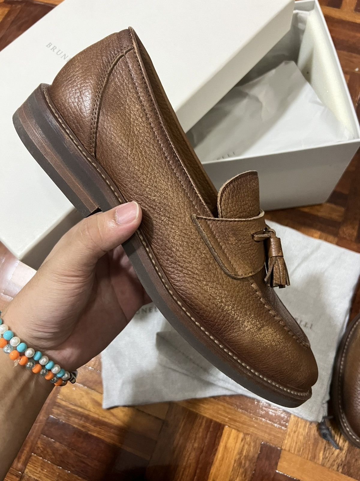Brunello Cucinelli Brunello Cucinelli Penny Loafer Size US 9 / EU 42 - 3 Thumbnail
