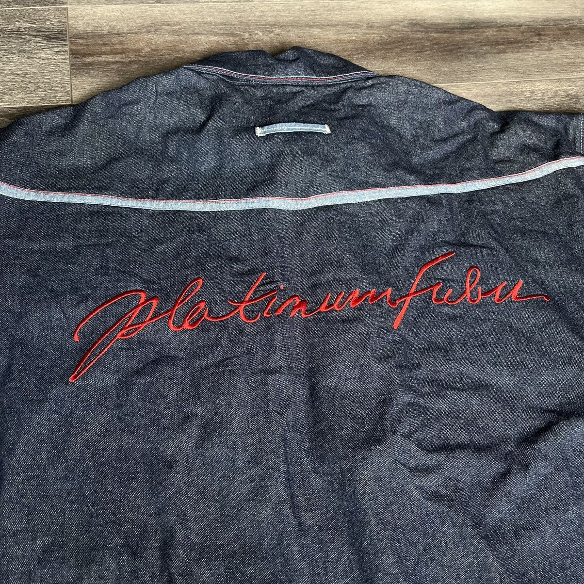 Fubu Vintage 1990s Platinum Fubu Fat Albert Rap Denim Jean Jacket Size US XXL / EU 58 / 5 - 7 Thumbnail