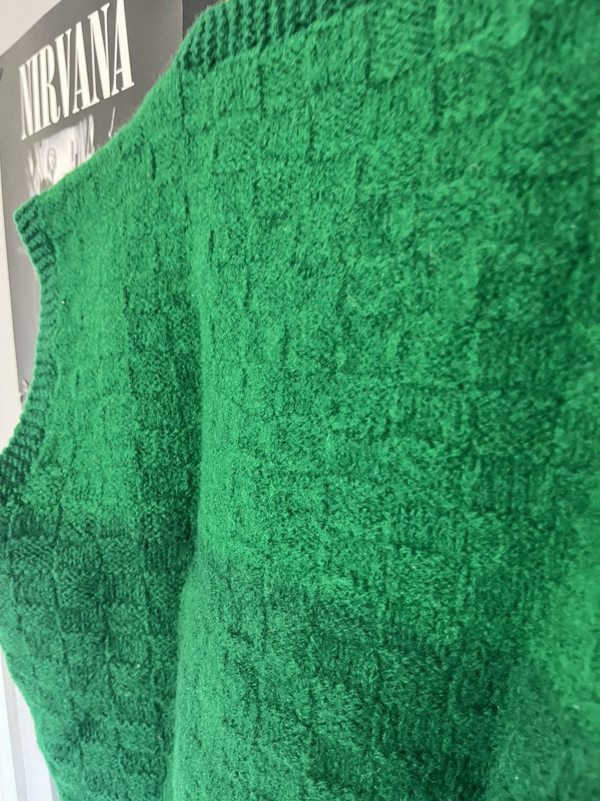 Other Vintage 90’s Very Thick Cropped Knit Vest Sweater! Size XS / US 0-2 / IT 36-38 - 8 Thumbnail