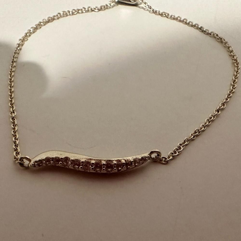 Kendra Scott Kendra Scott Jemmina Gold Chain Crystal Wave Bar Bracelet Size ONE SIZE - 5 Thumbnail