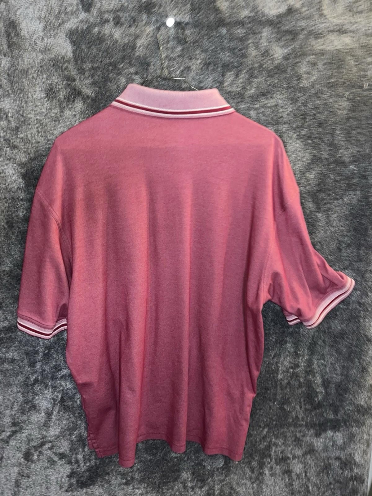 Ashworth Ashworth Men’s Red Polo Shirt w/ Striped Collar Logo Size L Size US L / EU 52-54 / 3 - 3 Thumbnail