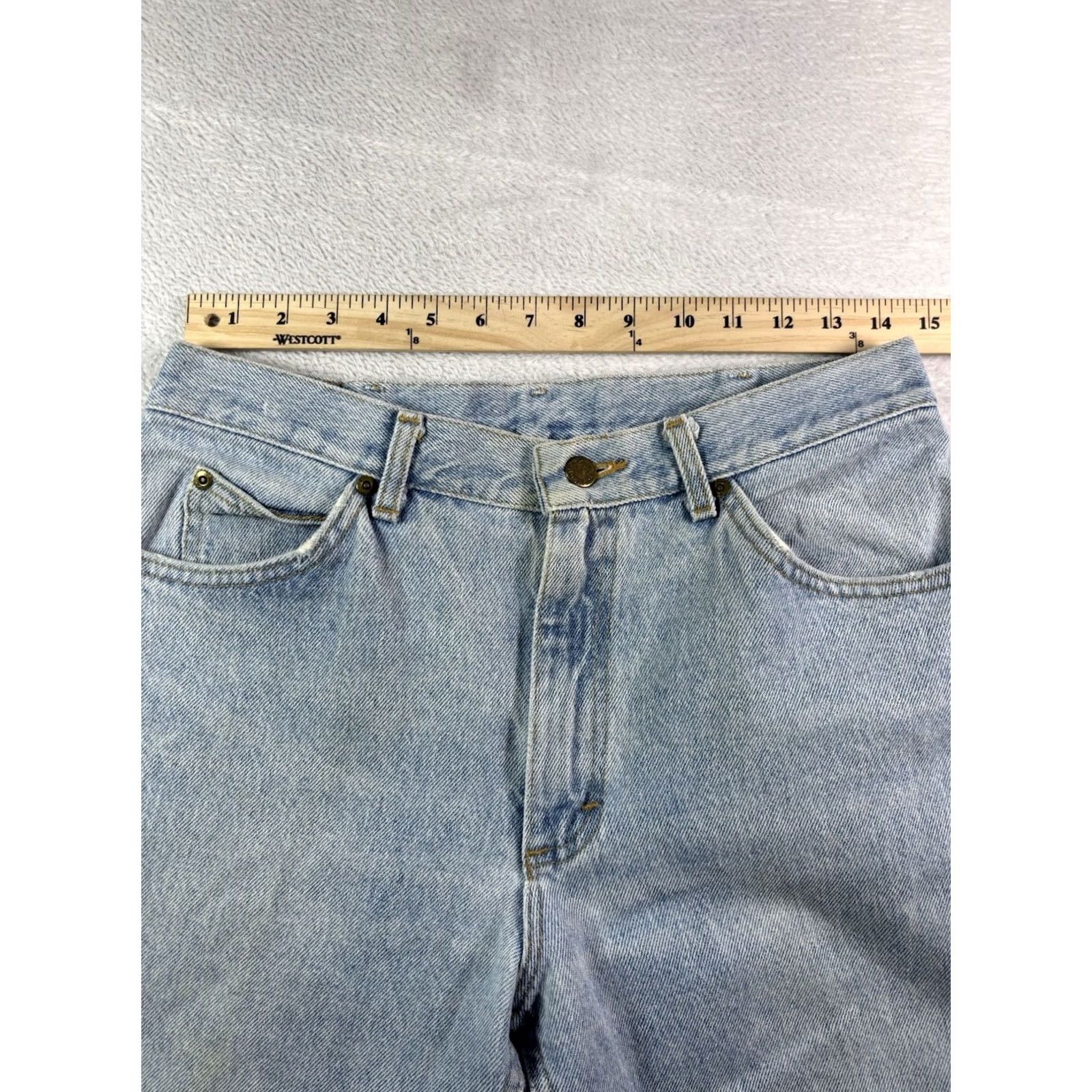 Lee VINTAGE Lee Jeans Men’s Straight Leg Size 32x30 Light Blue Wash USA USA Lee Straight Leg Jeans Mens 32x30 Blue Denim Cotton 5-Pocket Pattern Solid Size US 32 / EU 48 - 7 Thumbnail
