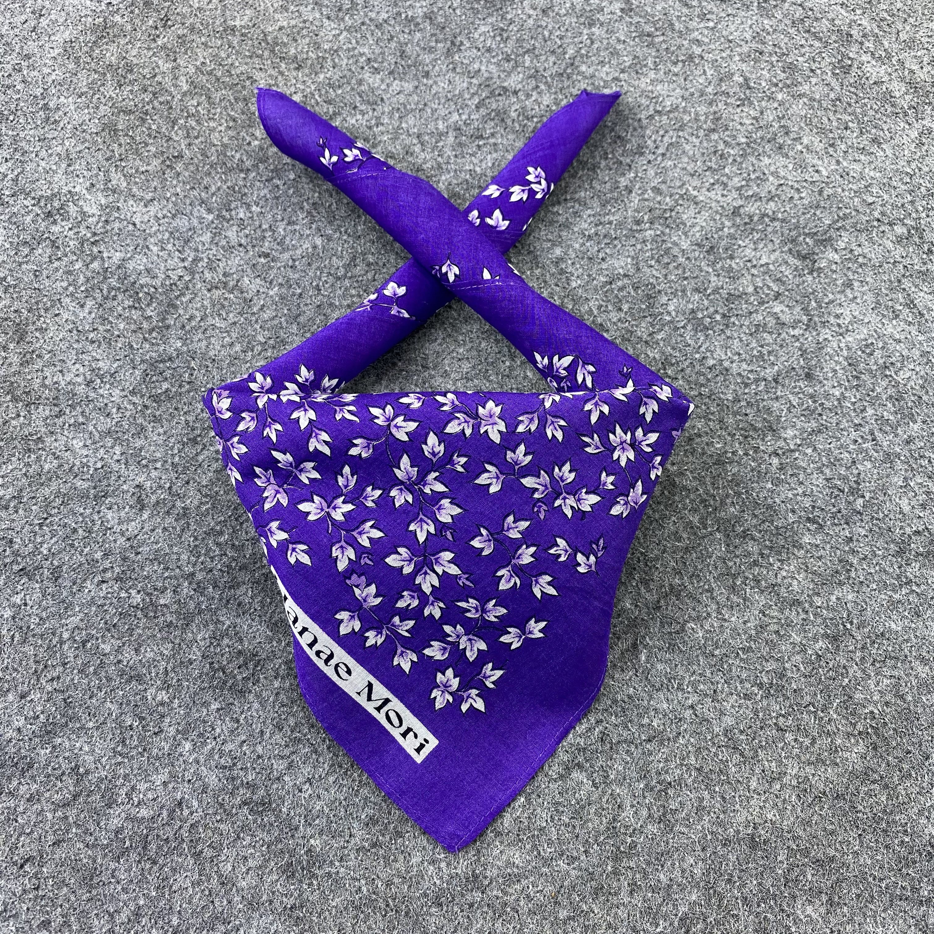 Hanae Mori Hanae Mori Handkerchief Neckerchief Bandana-B1618 Size ONE SIZE - 2 Thumbnail