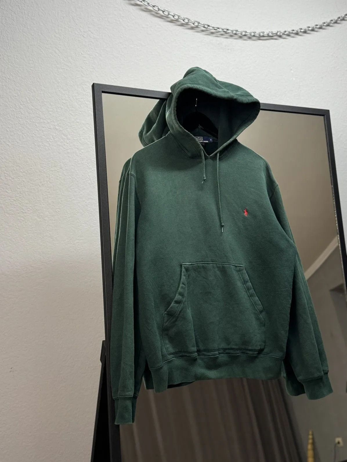 Lauren Ralph Lauren × Polo Ralph Lauren × Vintage Faded 90s Small Logo Horse Oversized Vintage Ralph Hoodie NY Size US M / EU 48-50 / 2 - 3 Thumbnail