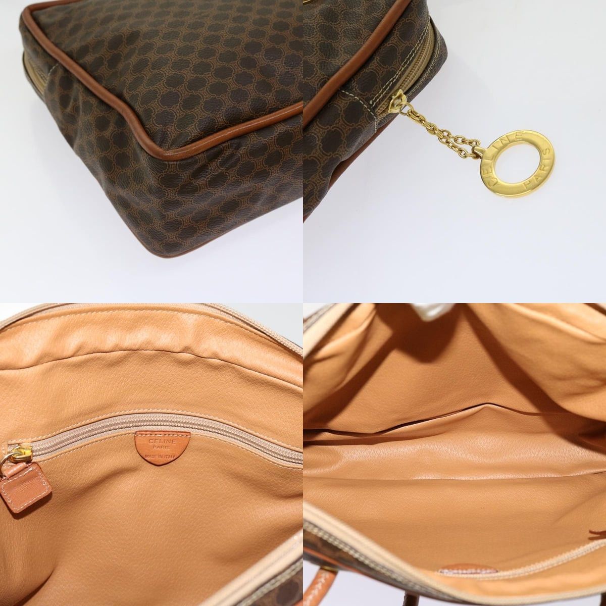 Celine CELINE Macadam Canvas Shoulder Bag Pvc Brown Size ONE SIZE - 11 Thumbnail