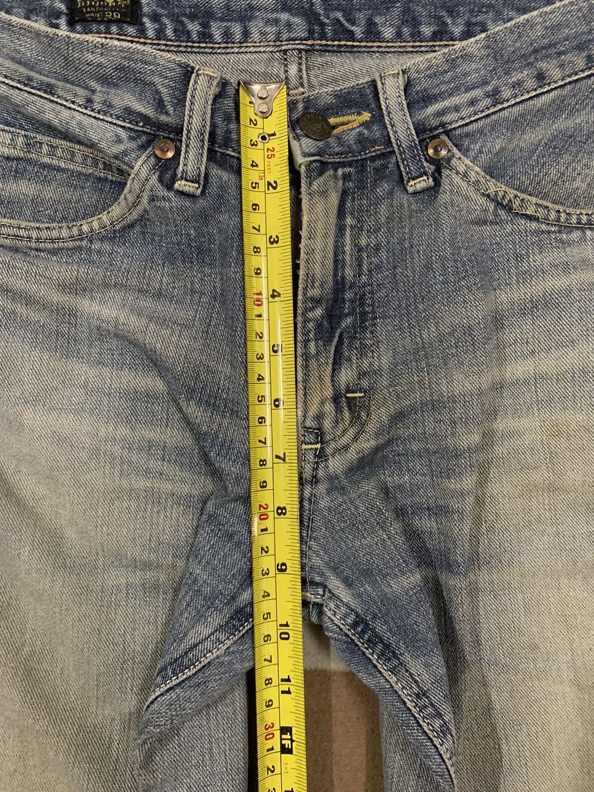 Lee Vintage Lee Riders Mud Wash Flare Distressed Jeans Size US 30 / EU 46 - 16 Thumbnail