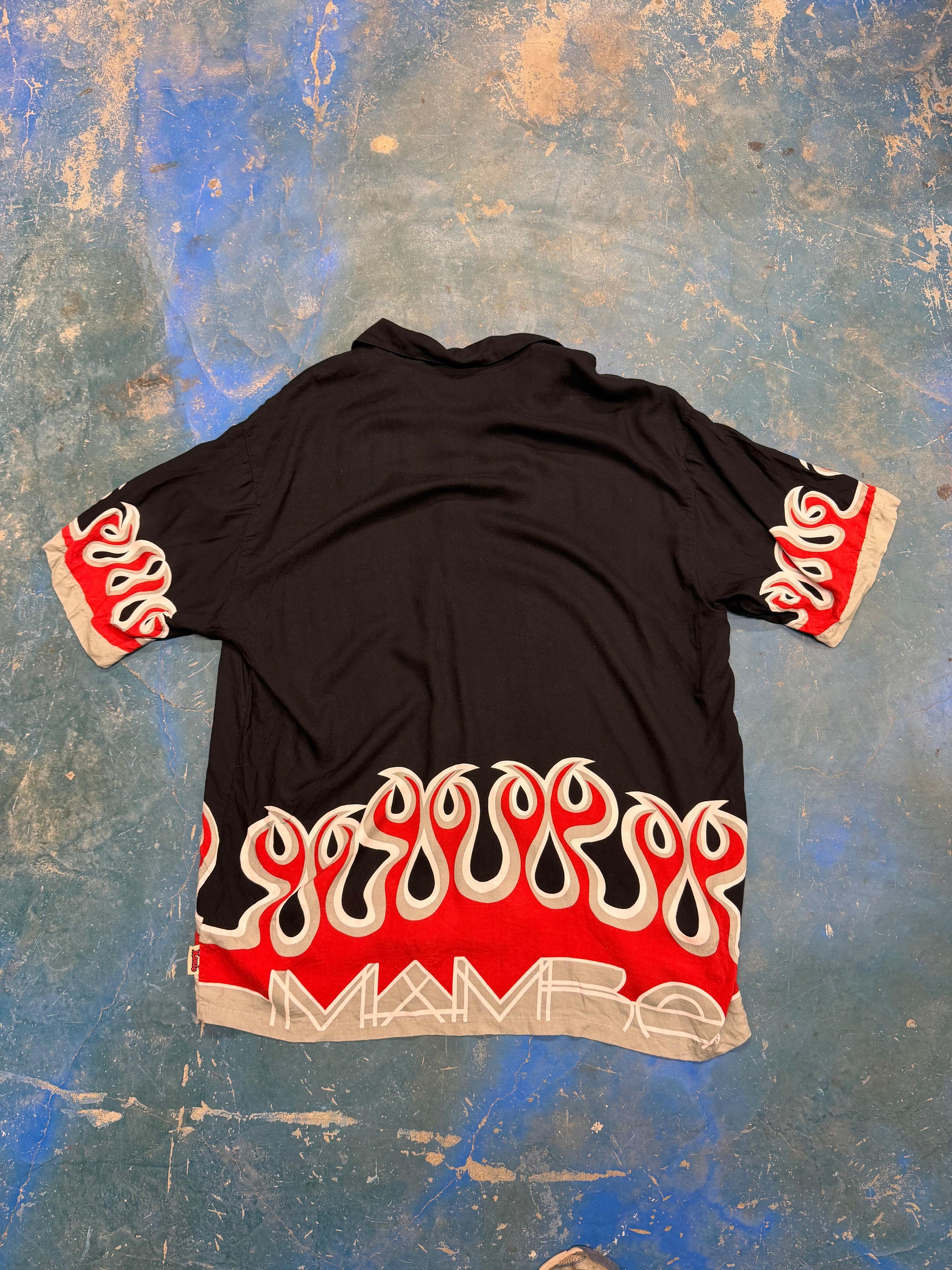Mambo Vintage Mambo "Loud Shirt" - Flame Border Print - Size L Size US L / EU 52-54 / 3 - 5 Thumbnail
