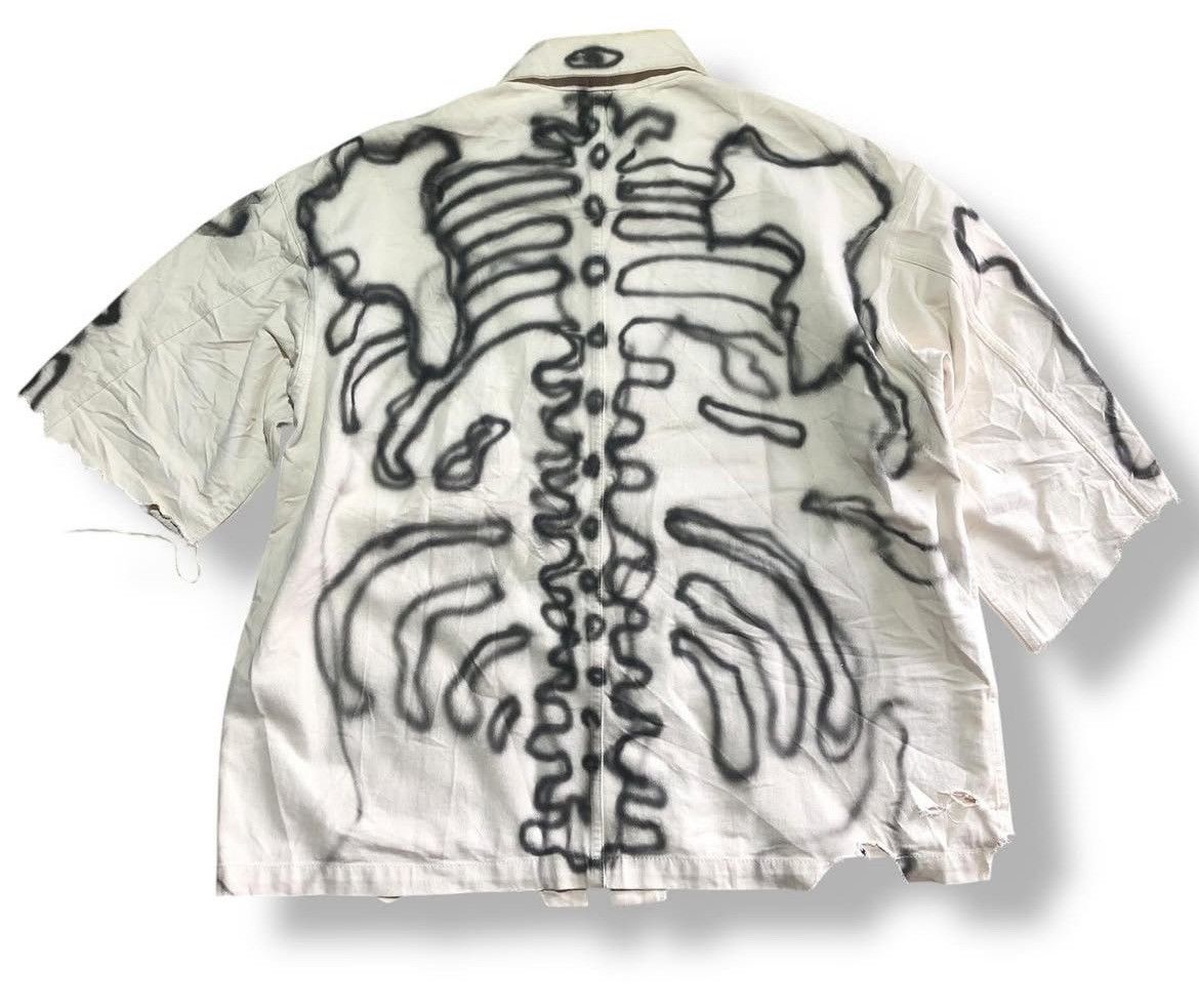 Hysteric Glamour 2000s Takeo Kikuchi Skeleton Destroy Snap Shirt y2k Size US L / EU 52-54 / 3 - 2 Thumbnail
