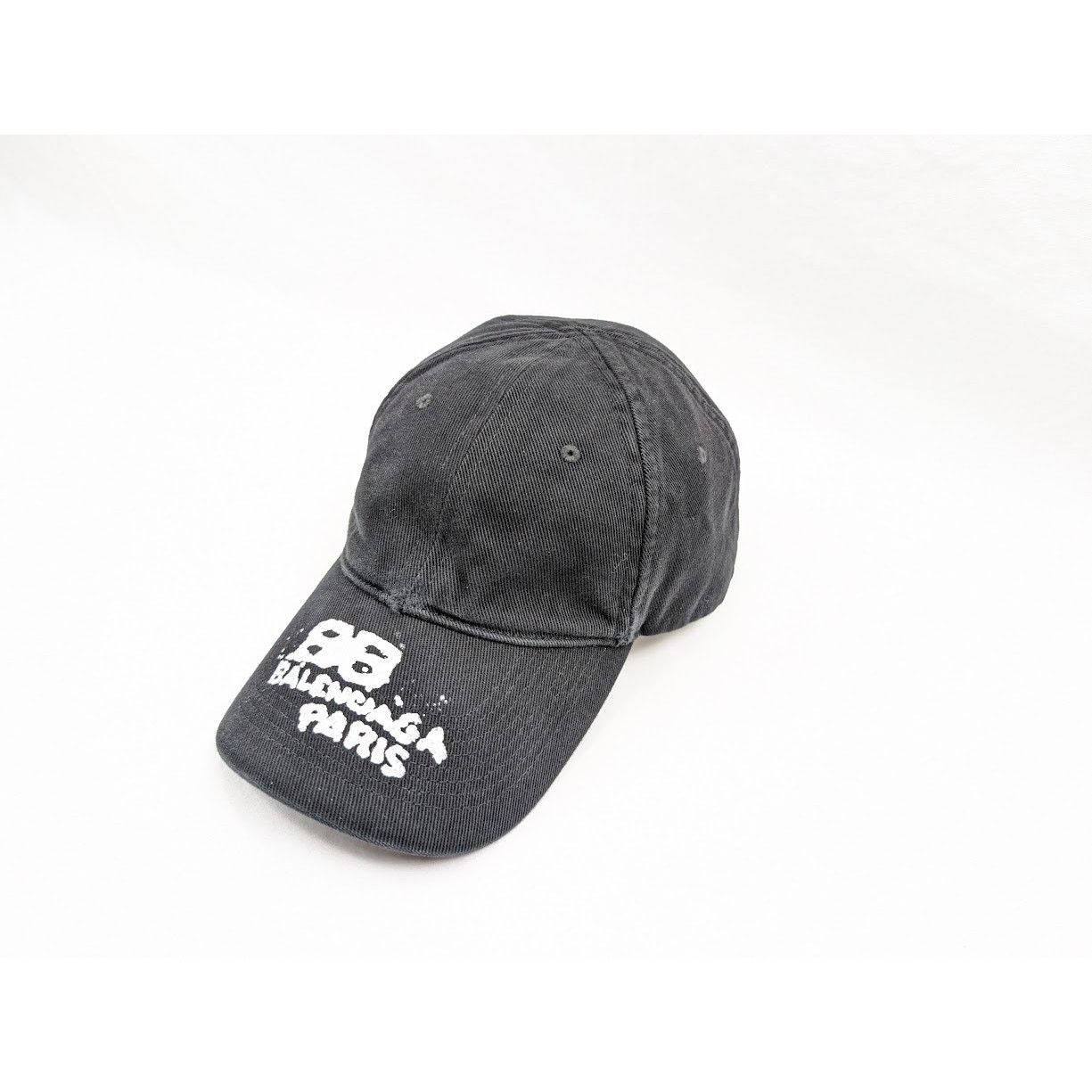 Balenciaga o1rshd1 Q: 2 / Size: L / Cotton Drill Dirty Paris Hat / Cap Size ONE SIZE - 5 Thumbnail