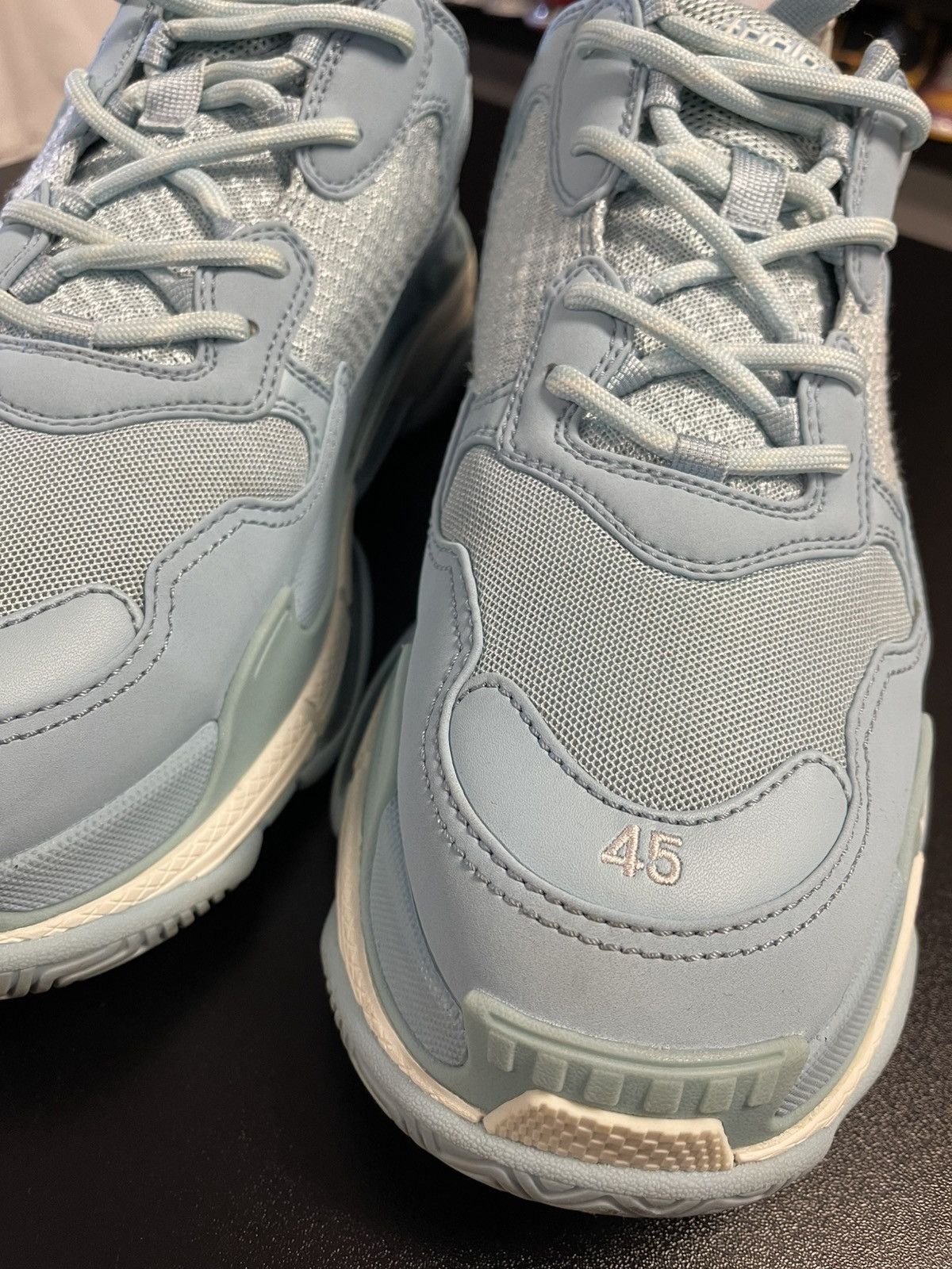 Balenciaga Size 12US/45US - Balenciaga Triple S "Light Blue" Size US 12 / EU 45 - 7 Thumbnail
