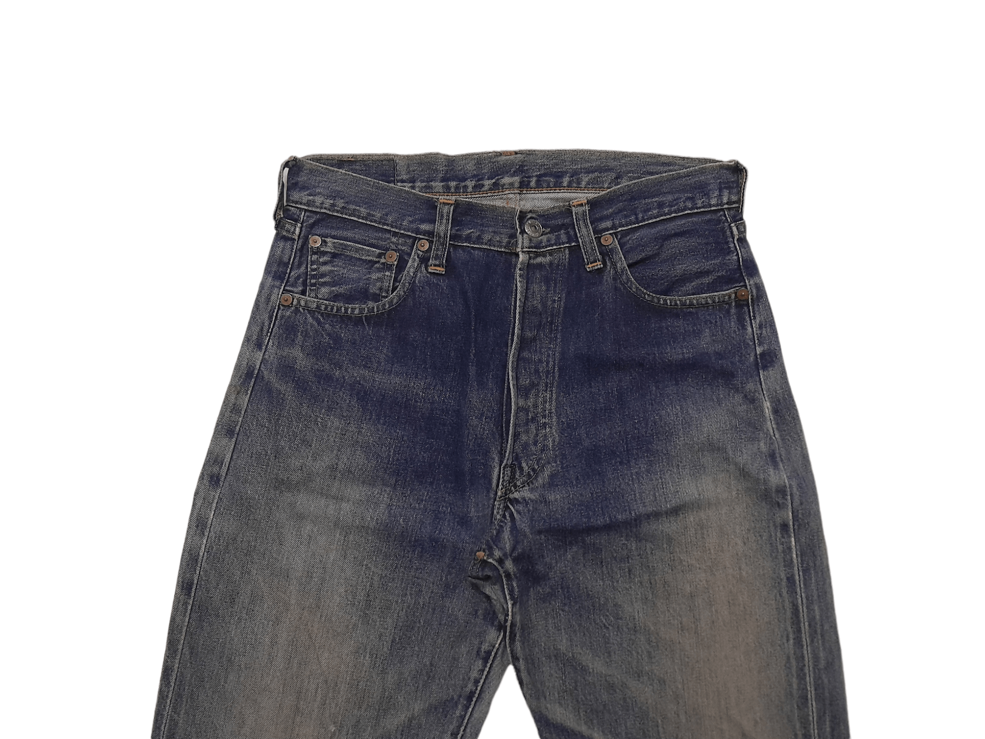 Levi's 90s Levis 501XX Big E Selvedge Button 555 (J9) w30 Size US 30 / EU 46 - 3 Thumbnail