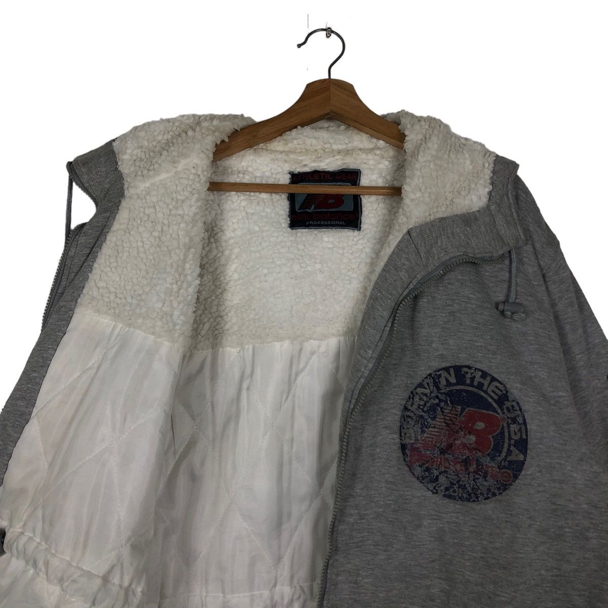 Japanese Brand 🔥90’s Vintage Long Jacket New Balance Big Logo Spell Out Size US L / EU 52-54 / 3 - 9 Thumbnail