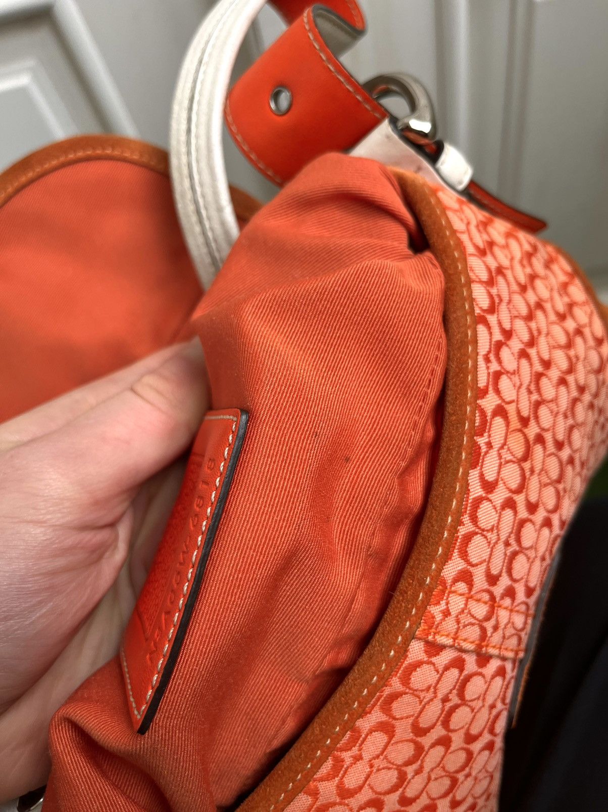 COACH Y2K Soho Orange Leather Tote Bag Coach Soho Bag Orange | TikTok